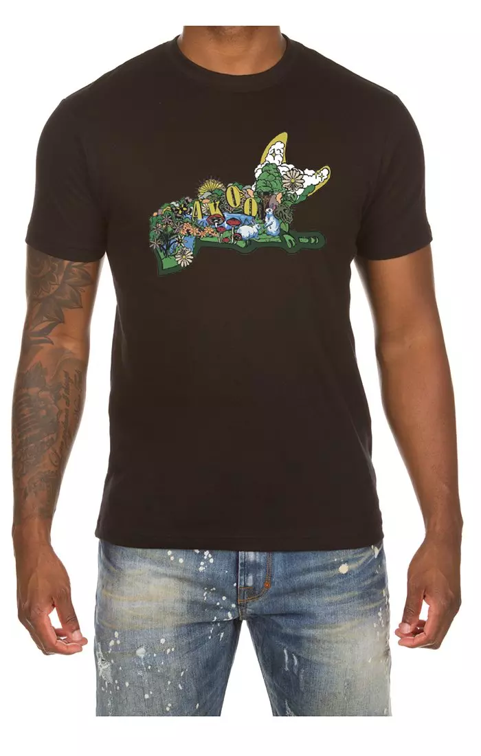 AKOO Men's Garden Tee - BLACK