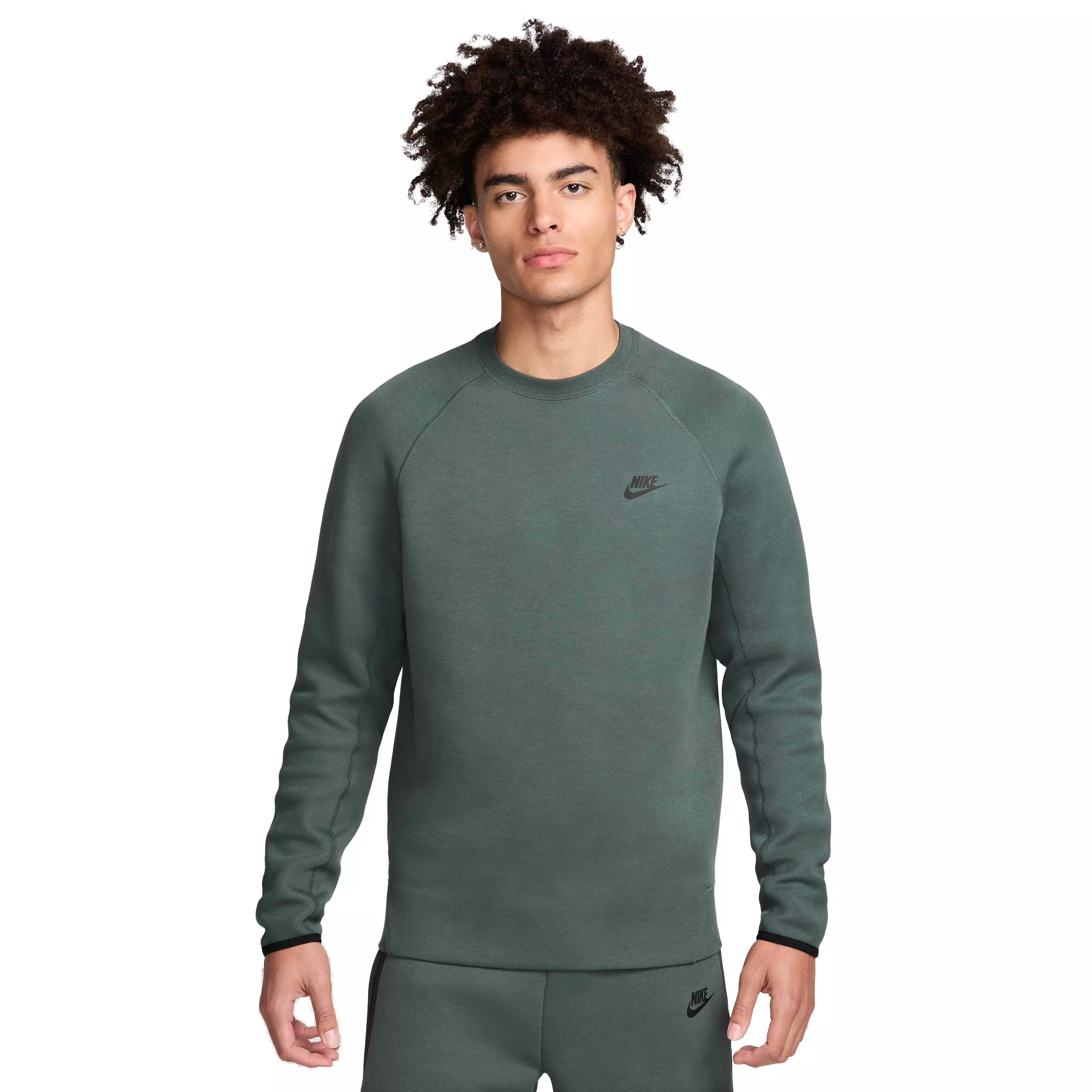 Nike Men's Sportswear Tech Fleece Crew - GREEN