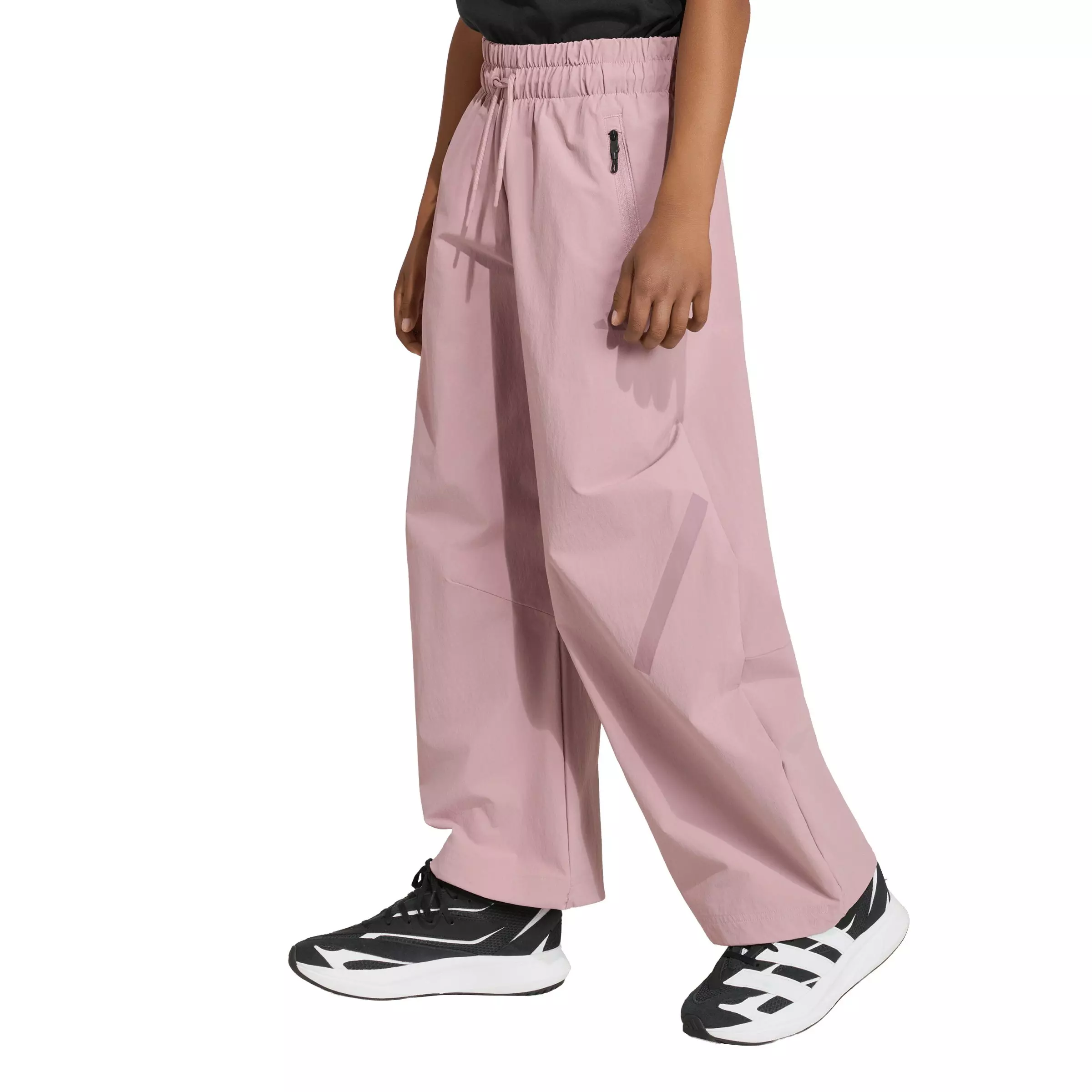 adidas Big Girls' Z.N.E. Woven Travel Pants - Mauve - MAUVE