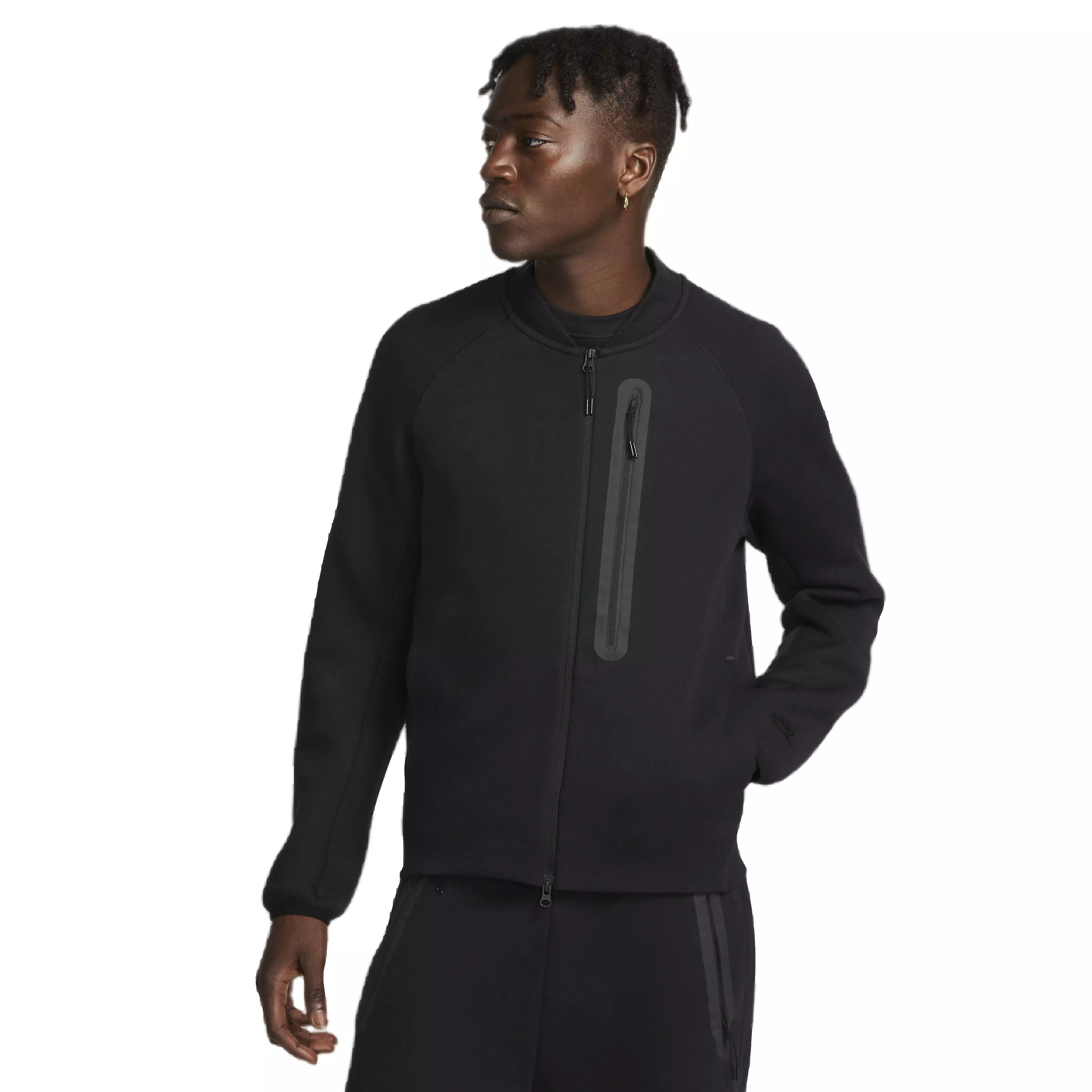 Nike Men's Sportswear Tech Fleece Bomber Jacket - BLACK