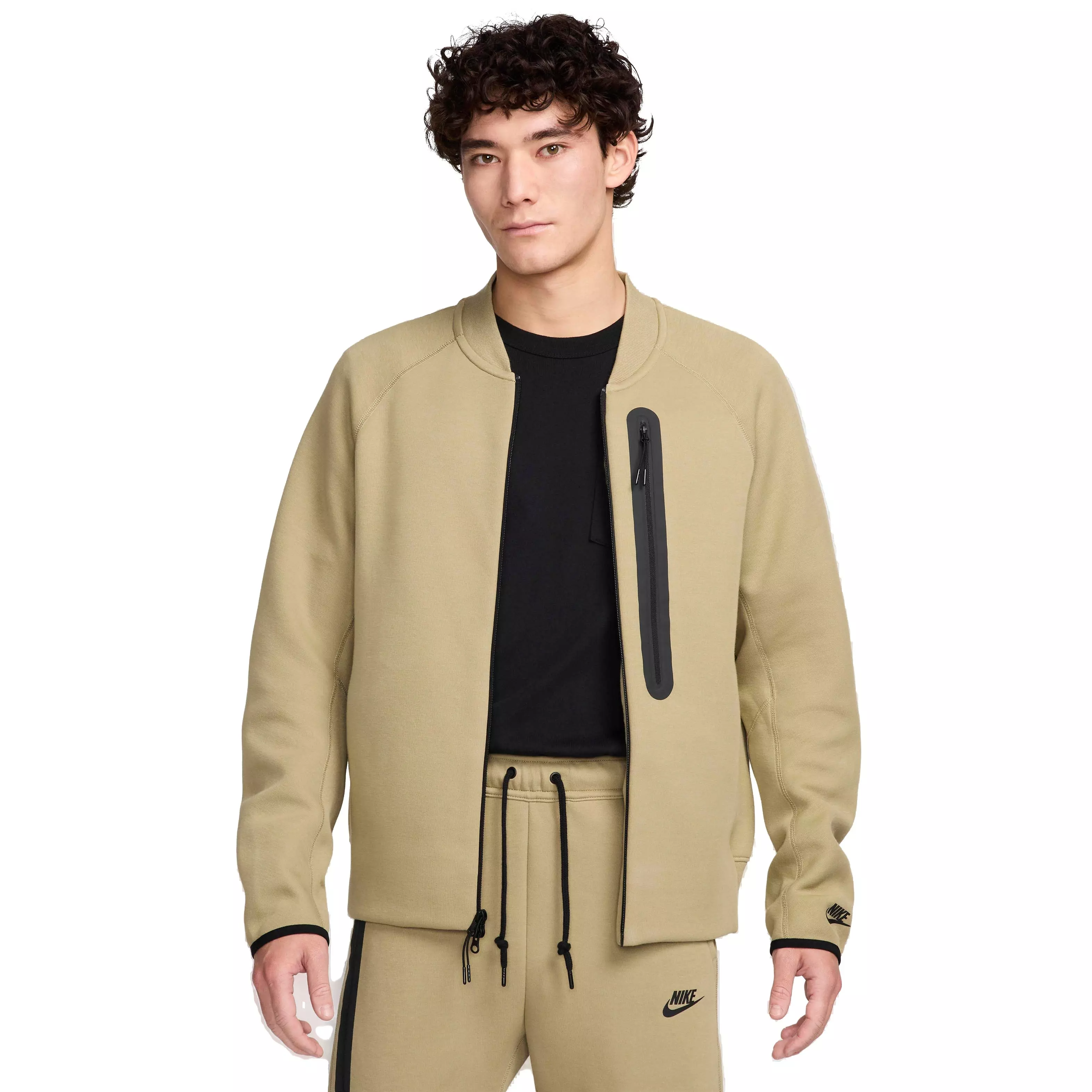 Nike Men's Sportswear Tech Fleece Bomber Jacket - BROWN