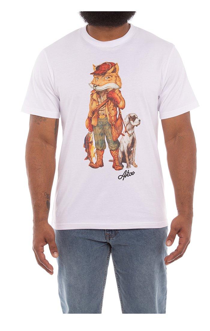 AKOO Men's Fisher Slick Tee - WHITE Thumbnail View 1