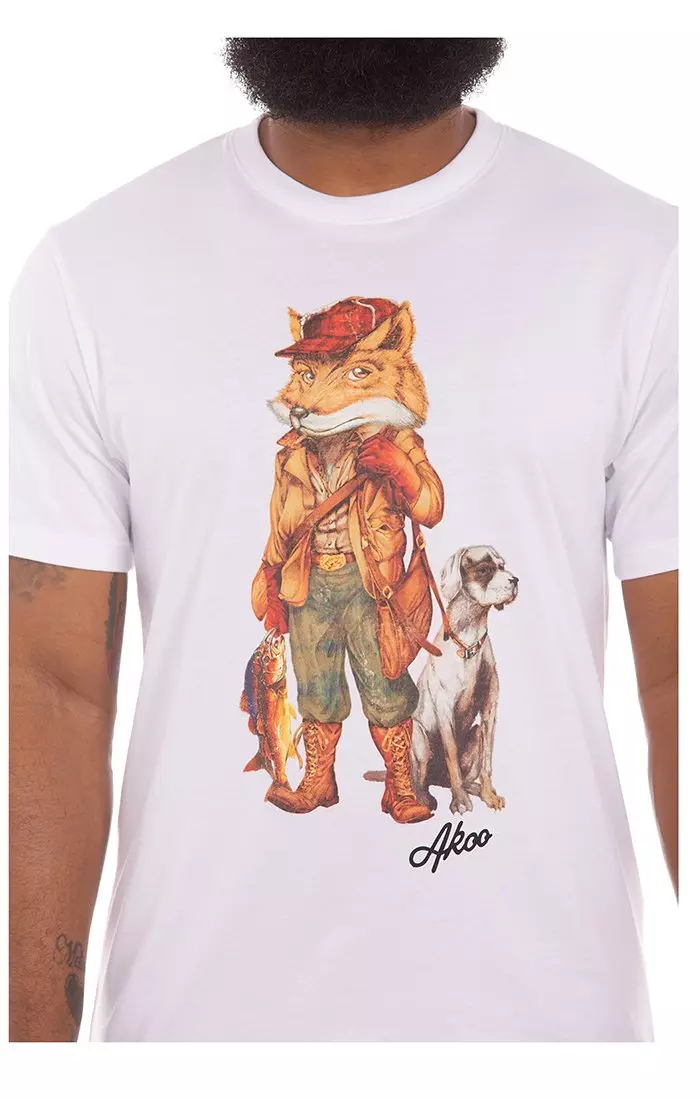 AKOO Men's Fisher Slick Tee - WHITE