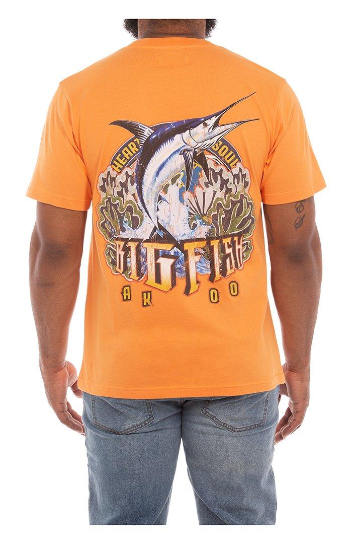 AKOO Men's Fisher Slick Tee - ORANGE Thumbnail View 2