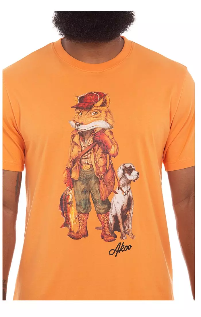 AKOO Men's Fisher Slick Tee - ORANGE