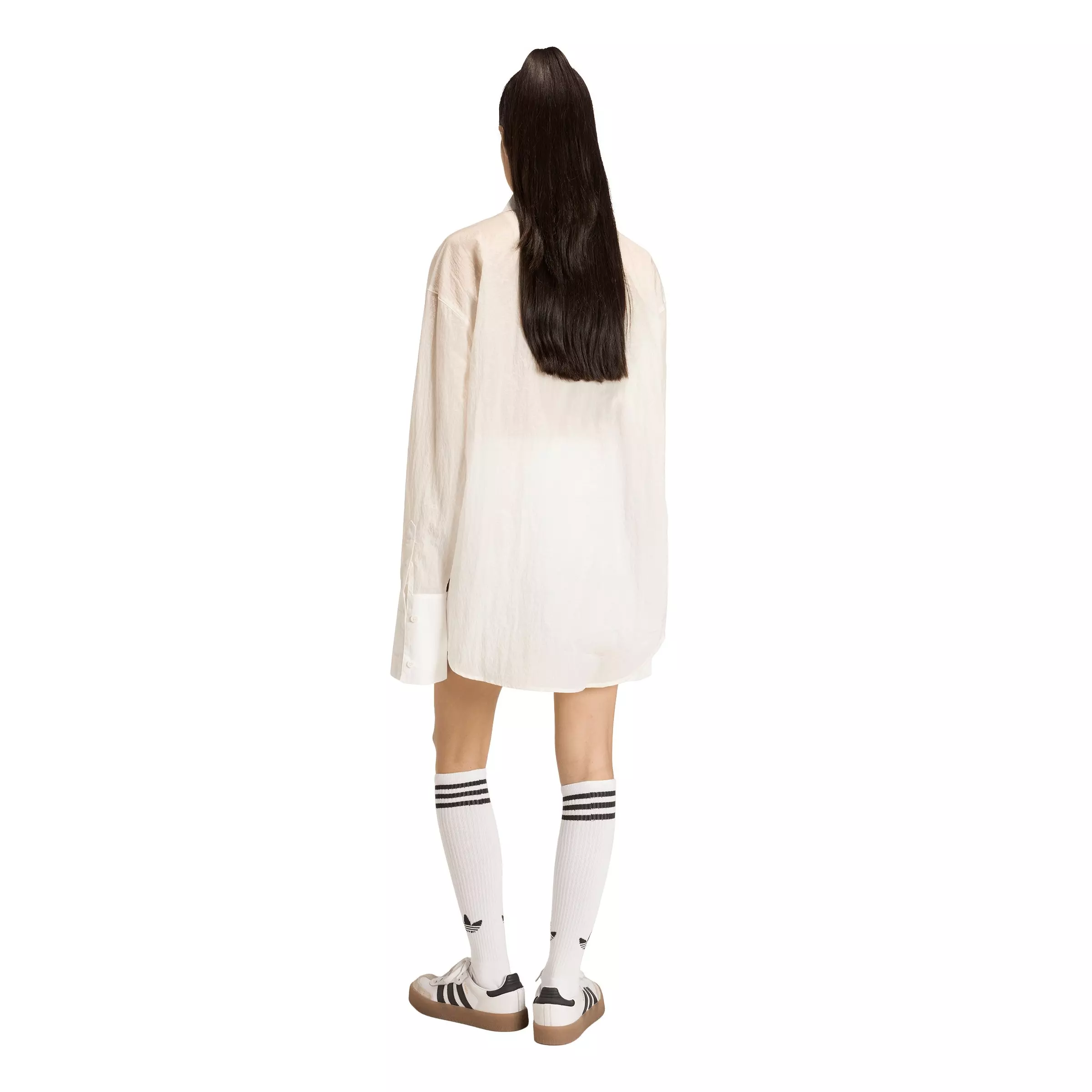 adidas Originals Women's Shirt Dress - Off-White - OFF-WHITE