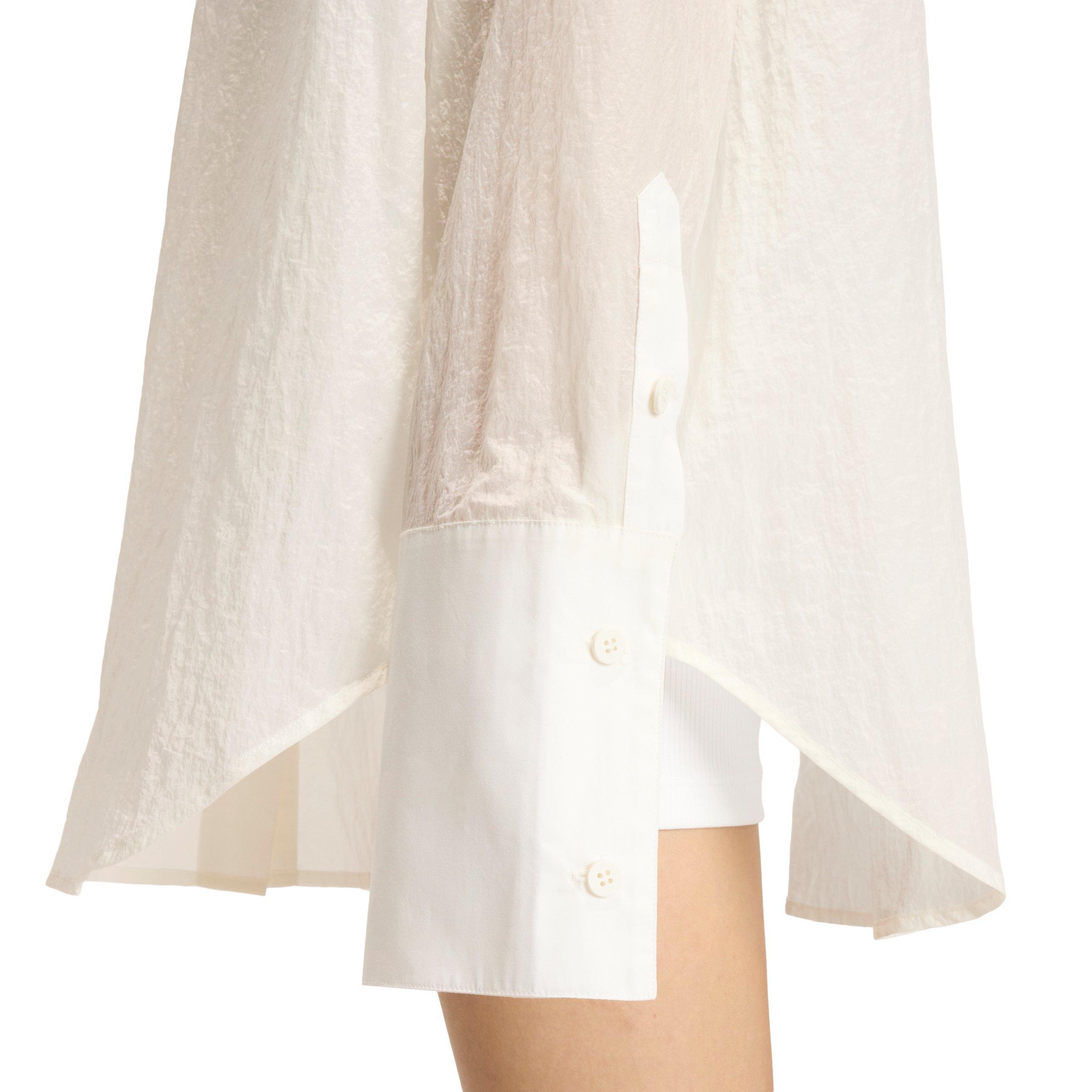 adidas Originals Women's Shirt Dress - Off-White - OFF-WHITE Thumbnail View 4