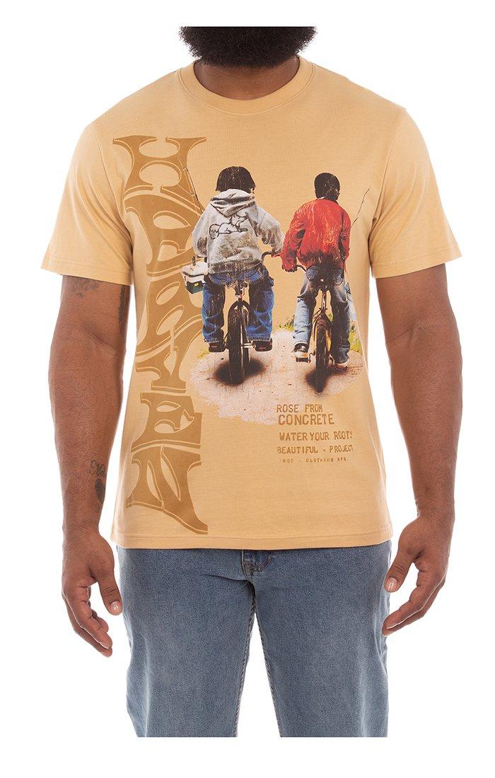 AKOO Men's Heaven Knit Tee - Tan - TAN Thumbnail View 1