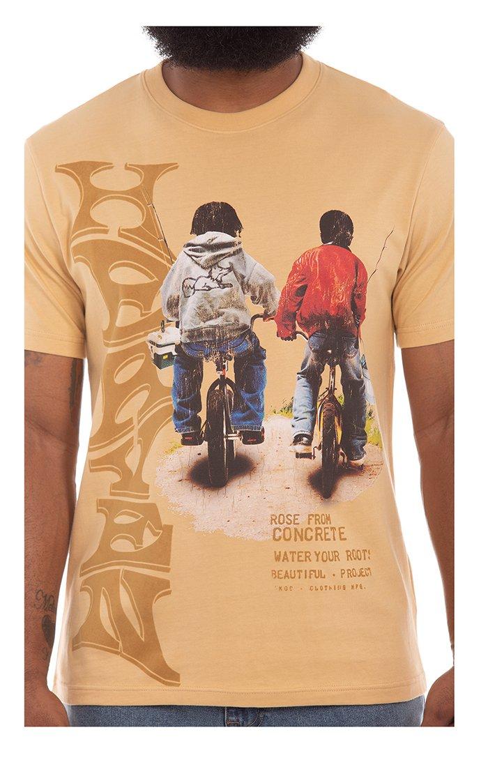 AKOO Men's Heaven Knit Tee - Tan - TAN Thumbnail View 3