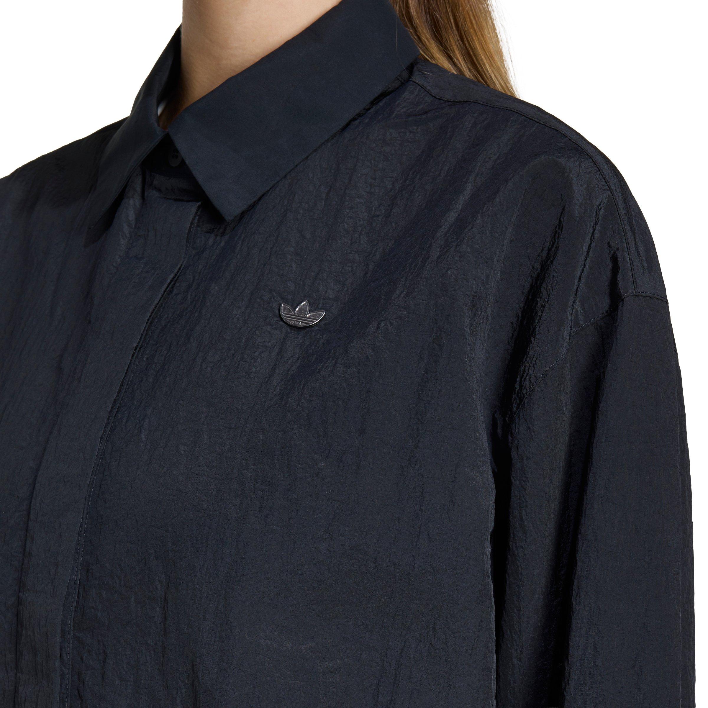 adidas Originals Women's Shirt Dress - Black - BLACK Thumbnail View 3