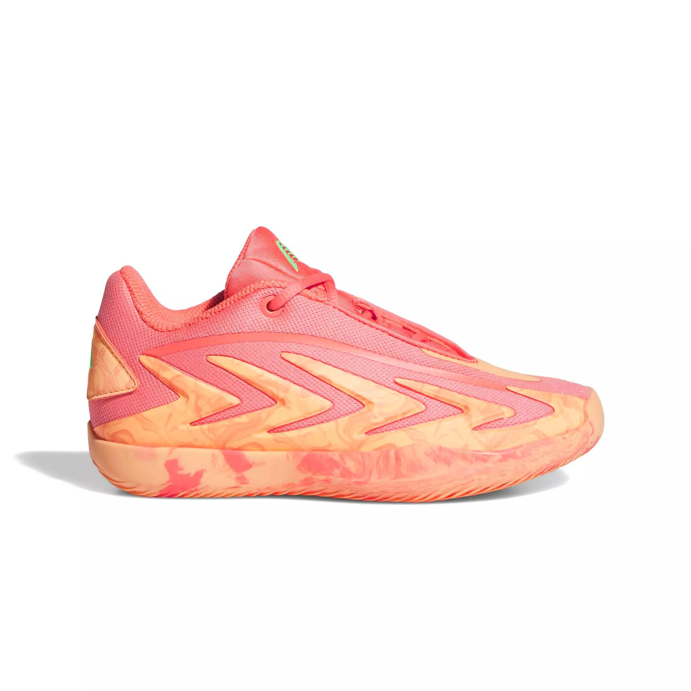 adidas Anthony Edwards 3 "Coral Fusion" Preschool Kids' Basketball Shoe - CORAL/ORANGE/GREEN