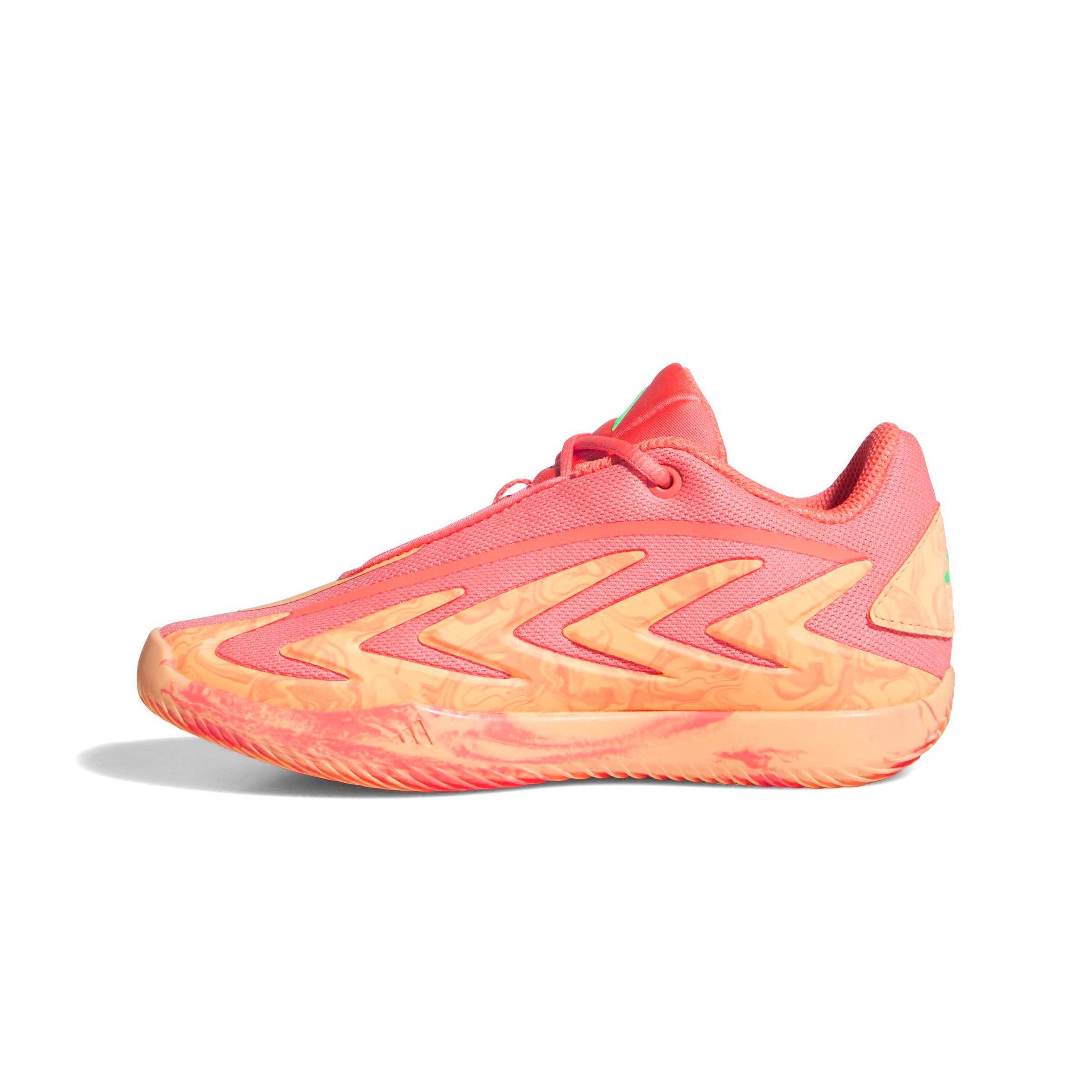 adidas Anthony Edwards 3 "Coral Fusion" Preschool Kids' Basketball Shoe - CORAL/ORANGE/GREEN