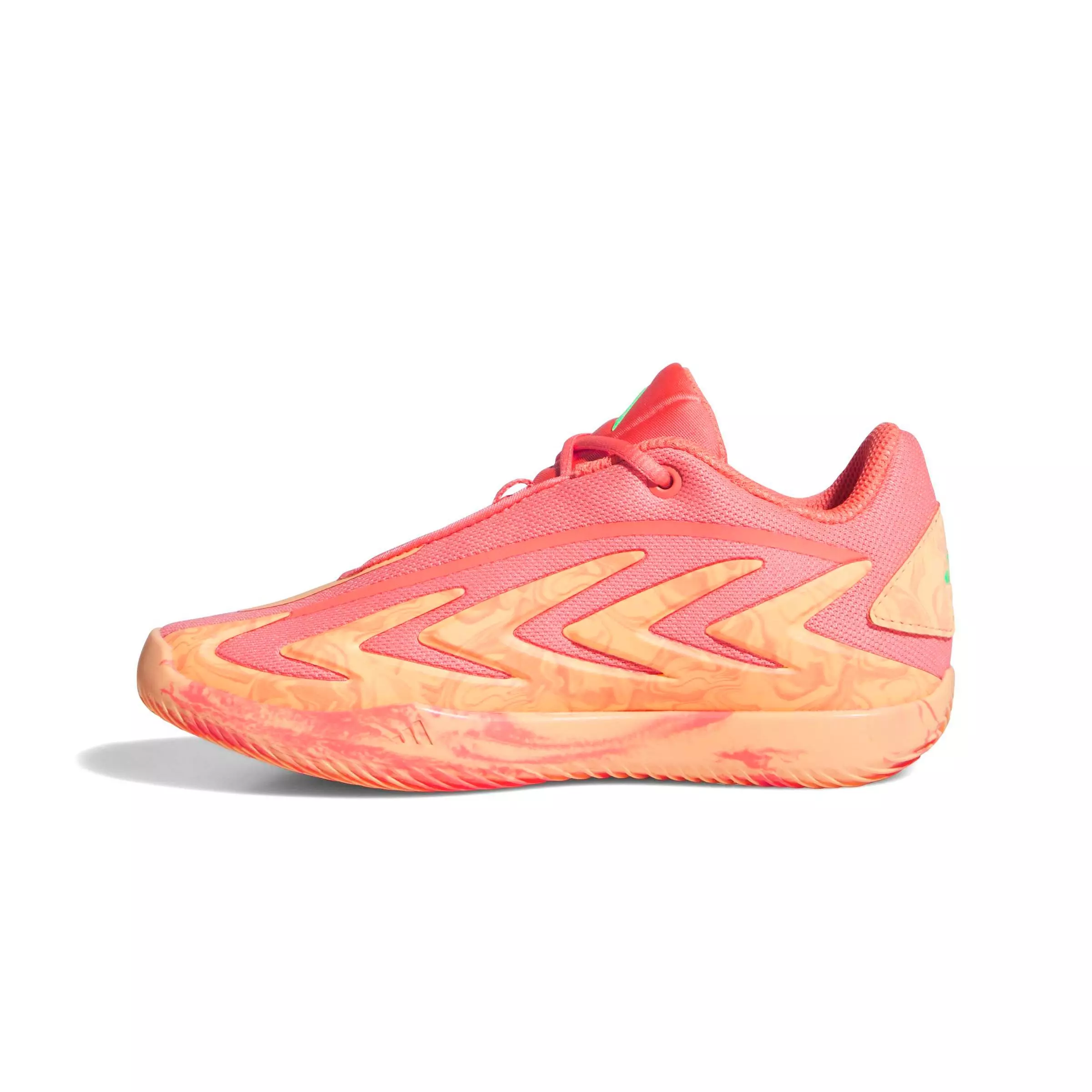 adidas Anthony Edwards 3 "Coral Fusion" Preschool Kids' Basketball Shoe - CORAL/ORANGE/GREEN