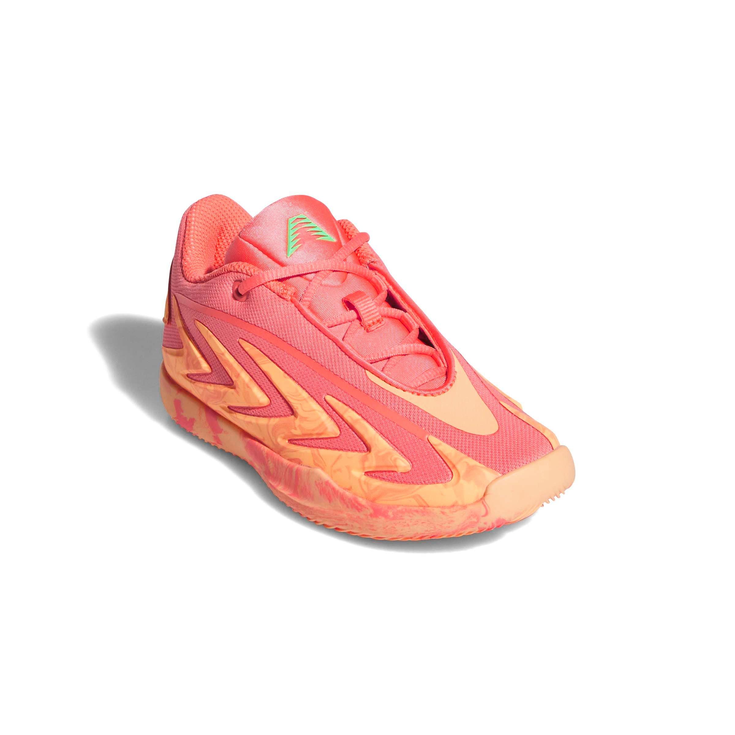 adidas Anthony Edwards 3 "Coral Fusion" Preschool Kids' Basketball Shoe - CORAL/ORANGE/GREEN