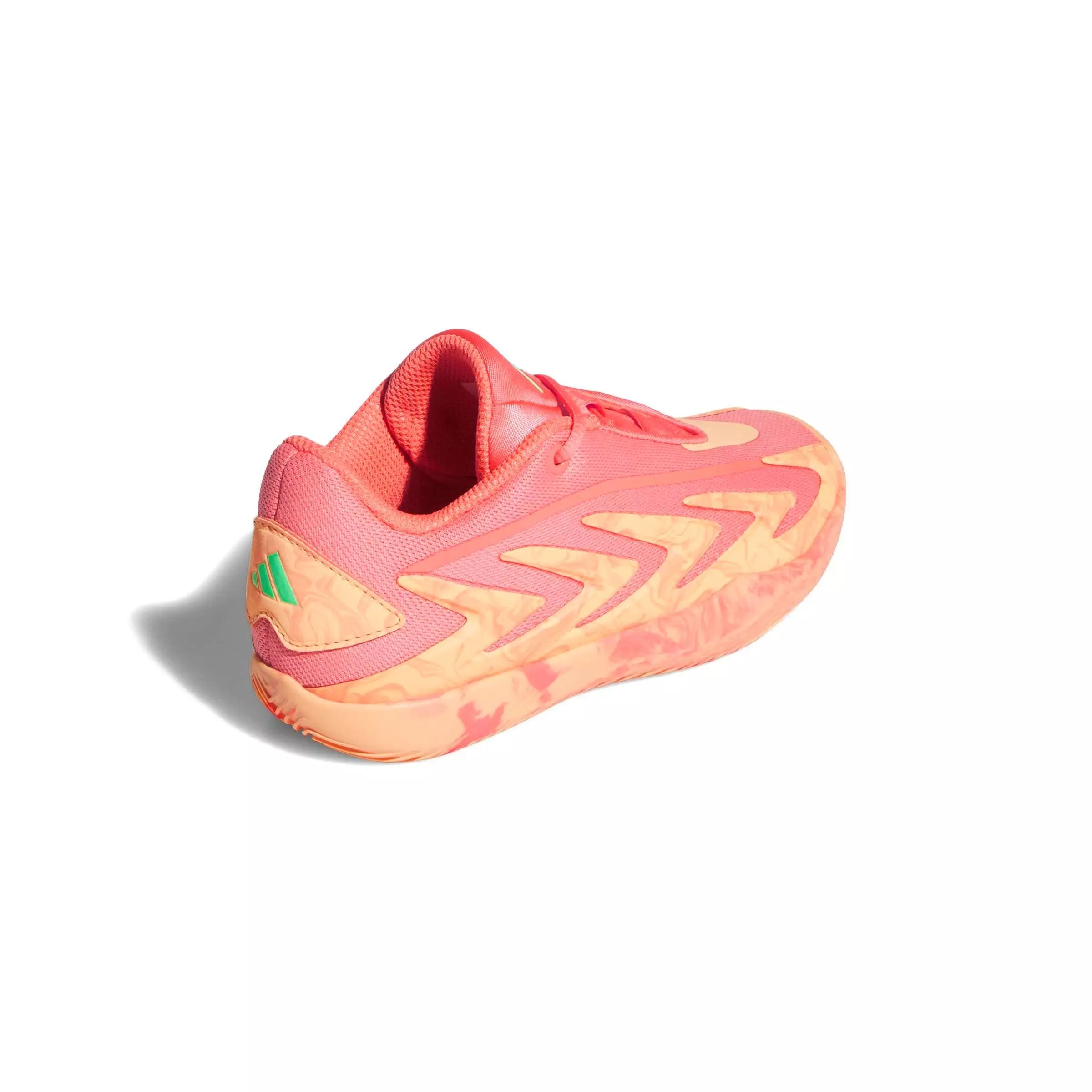 adidas Anthony Edwards 3 "Coral Fusion" Preschool Kids' Basketball Shoe - CORAL/ORANGE/GREEN