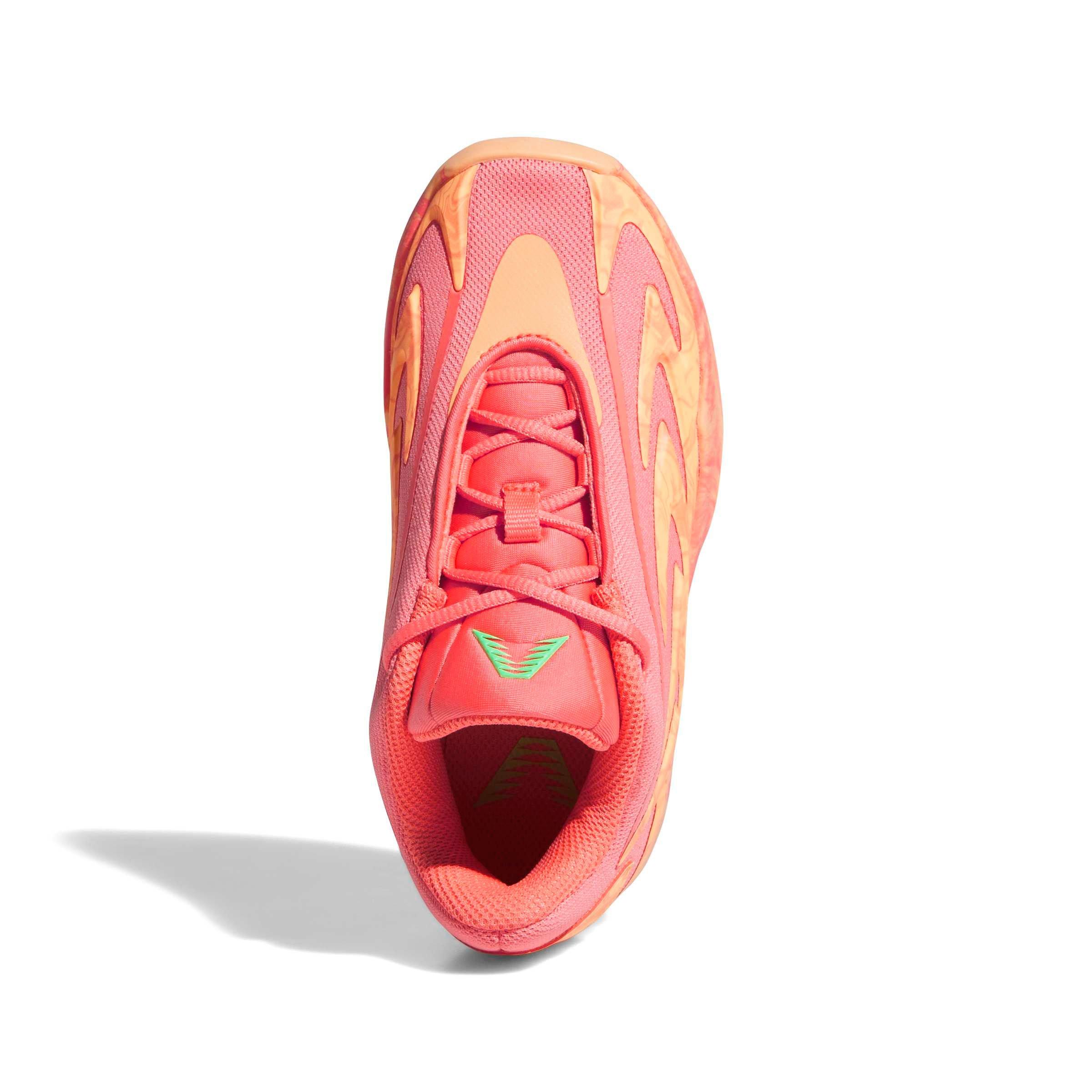 adidas Anthony Edwards 3 "Coral Fusion" Preschool Kids' Basketball Shoe - CORAL/ORANGE/GREEN