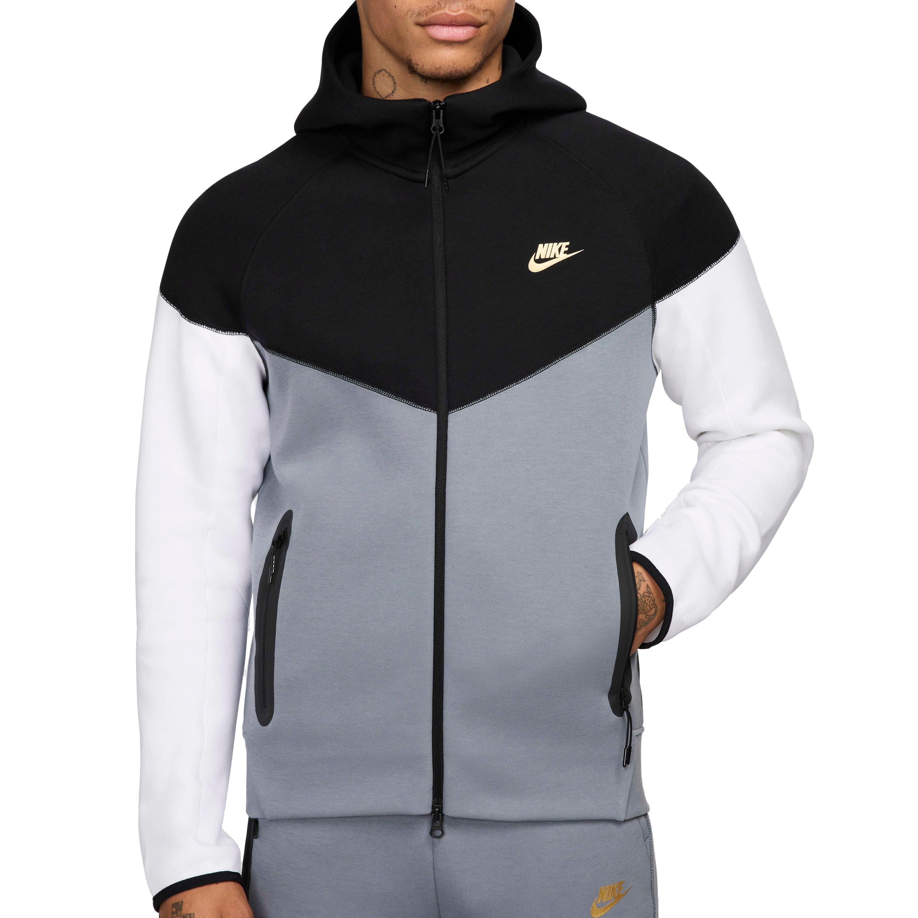 Nike Men's Sportswear Tech Fleece Windrunner Full-Zip Hooded Jacket - BLACK Thumbnail View 5