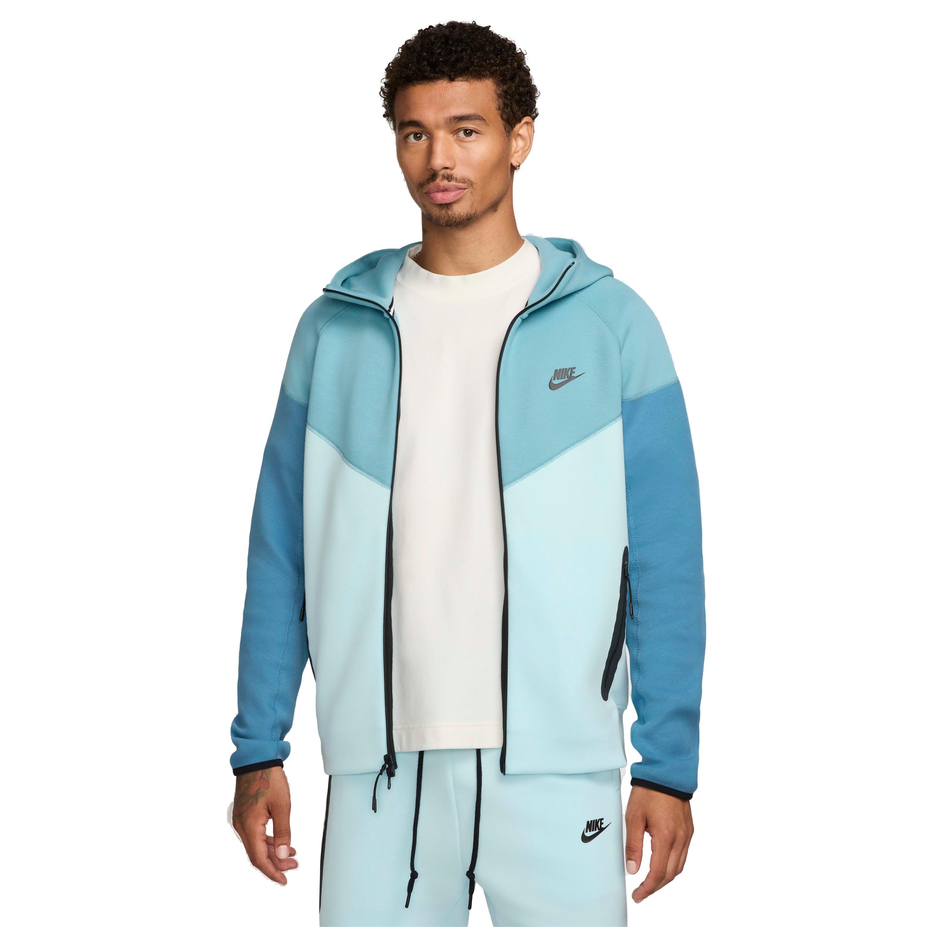 Nike Men's Sportswear Tech Fleece Windrunner Full-Zip Hooded Jacket - BLUE Thumbnail View 1