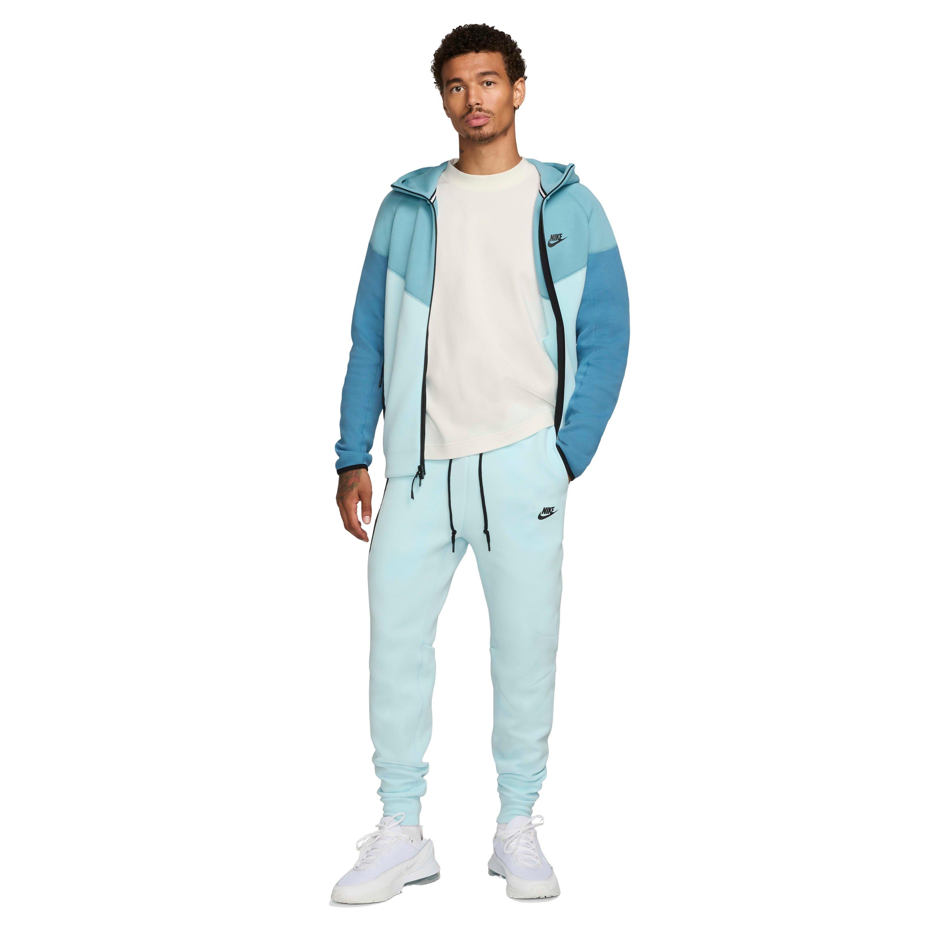 Nike Men's Sportswear Tech Fleece Windrunner Full-Zip Hooded Jacket - BLUE Thumbnail View 8