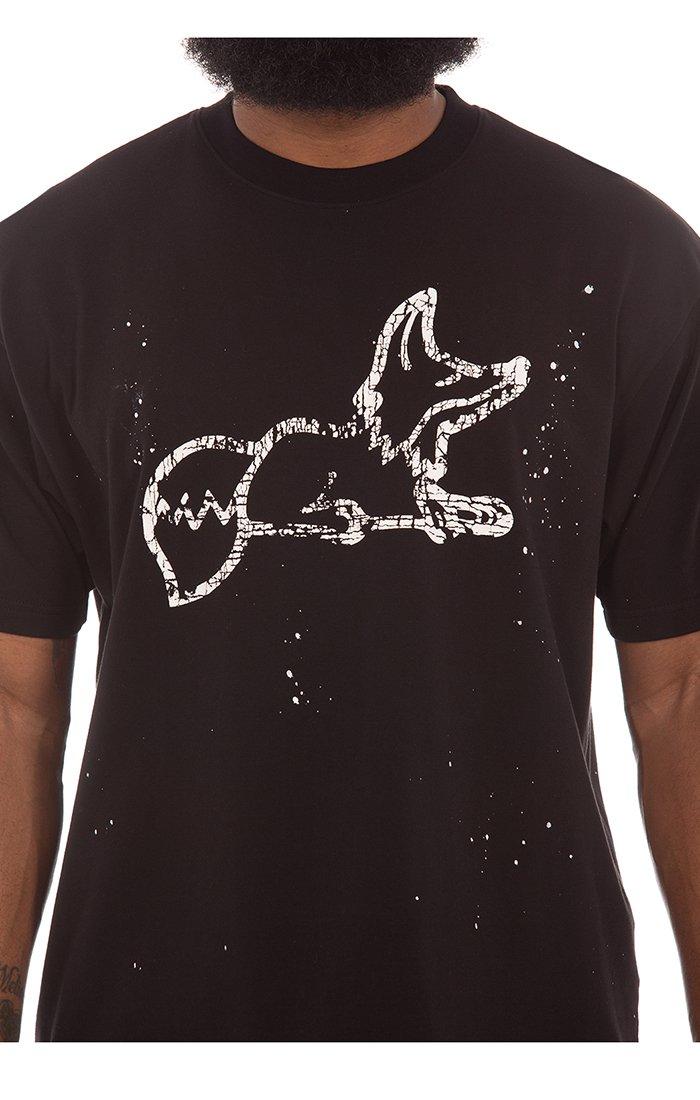 AKOO Men's Fracture Knit Tee - BLACK Thumbnail View 4