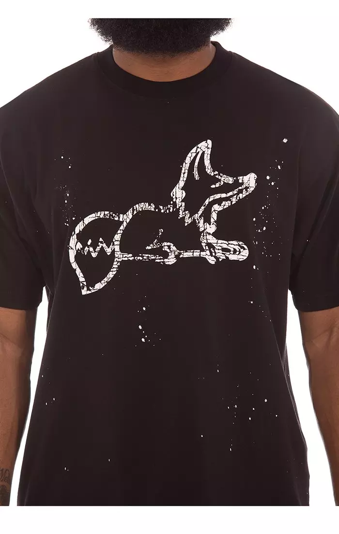 AKOO Men's Fracture Knit Tee - BLACK