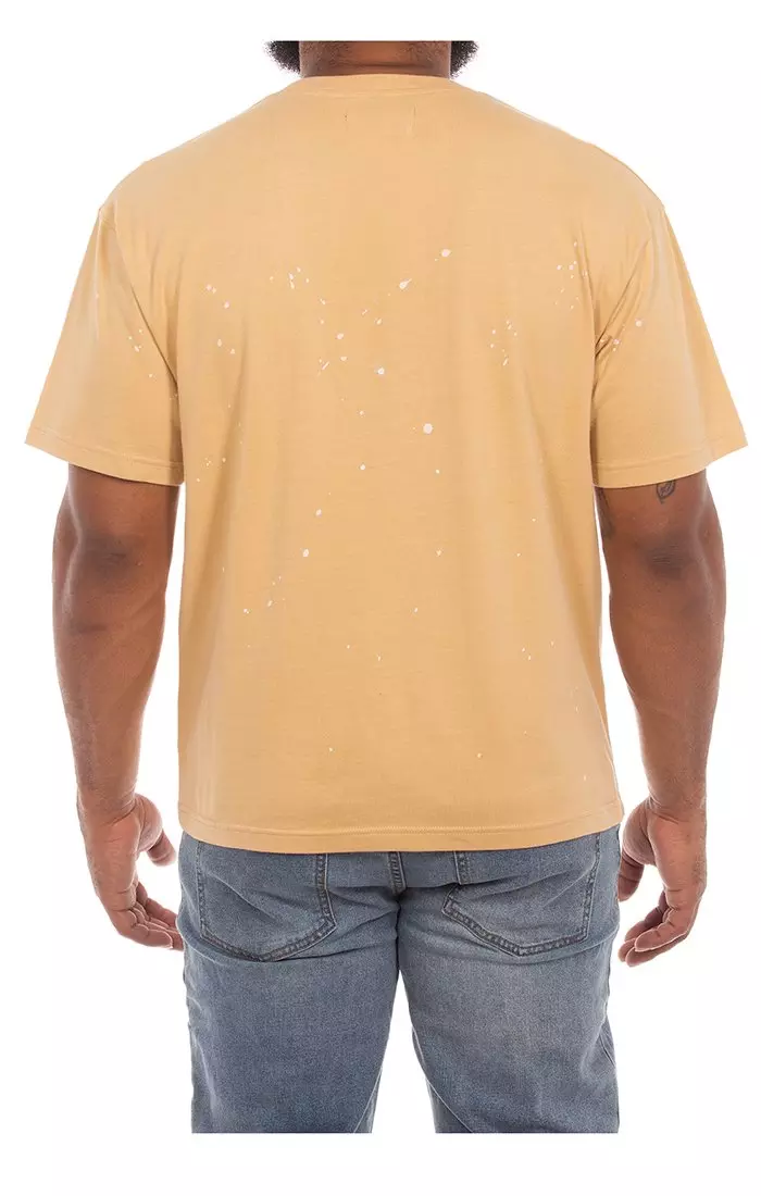 AKOO Men's Fracture Knit Tee - TAN