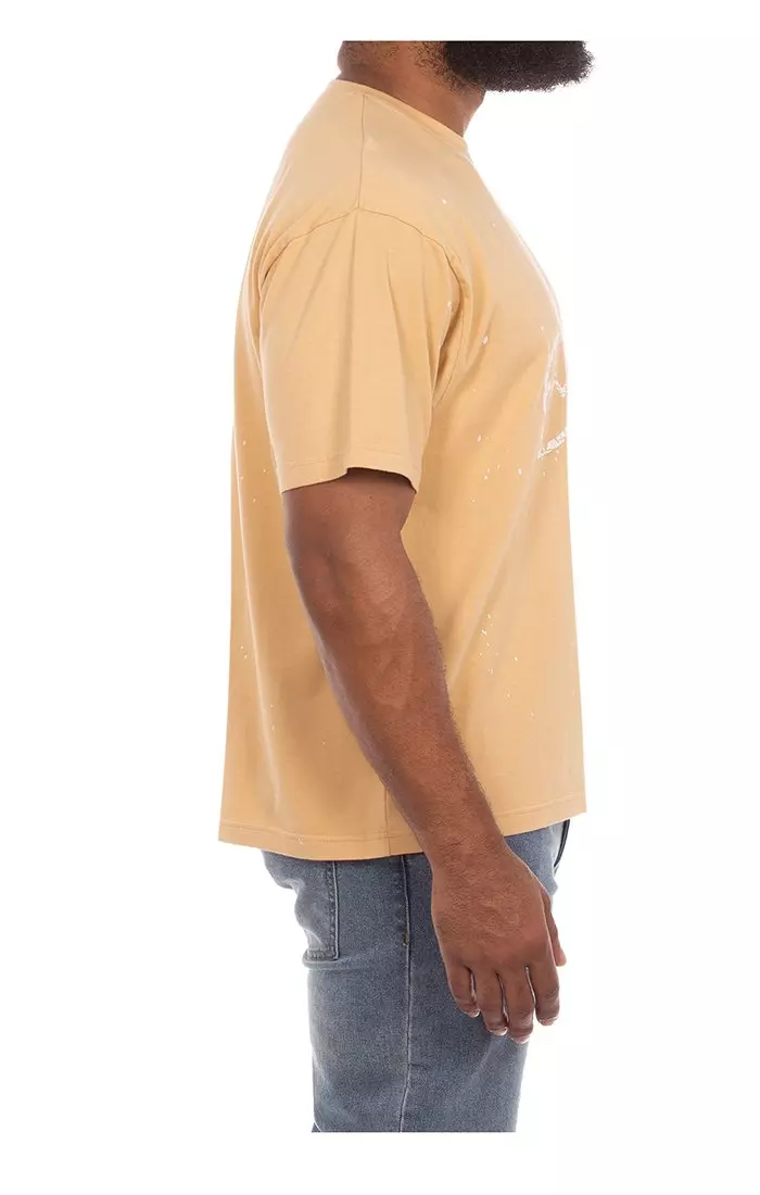 AKOO Men's Fracture Knit Tee - TAN