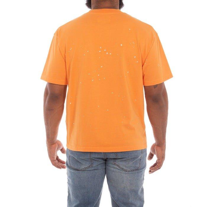 AKOO Men's Fracture Knit Tee - ORANGE Thumbnail View 2