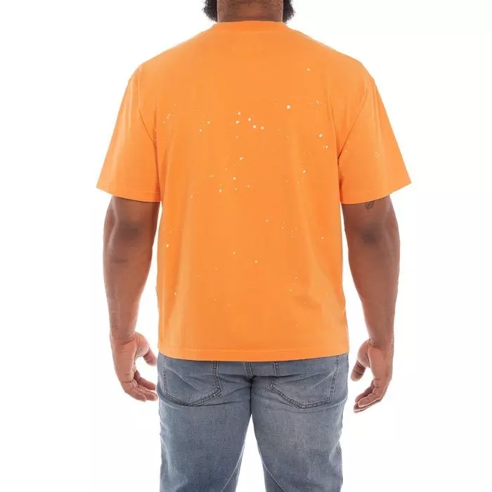 AKOO Men's Fracture Knit Tee - ORANGE