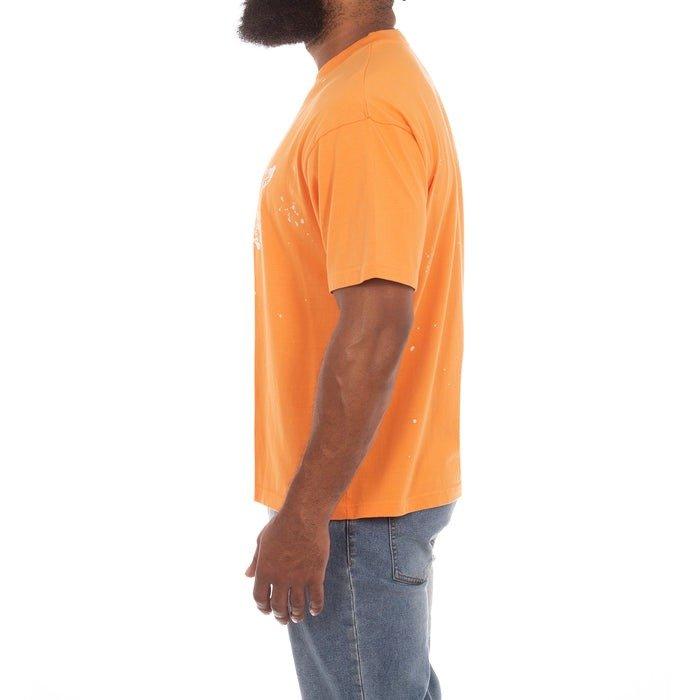 AKOO Men's Fracture Knit Tee - ORANGE Thumbnail View 4