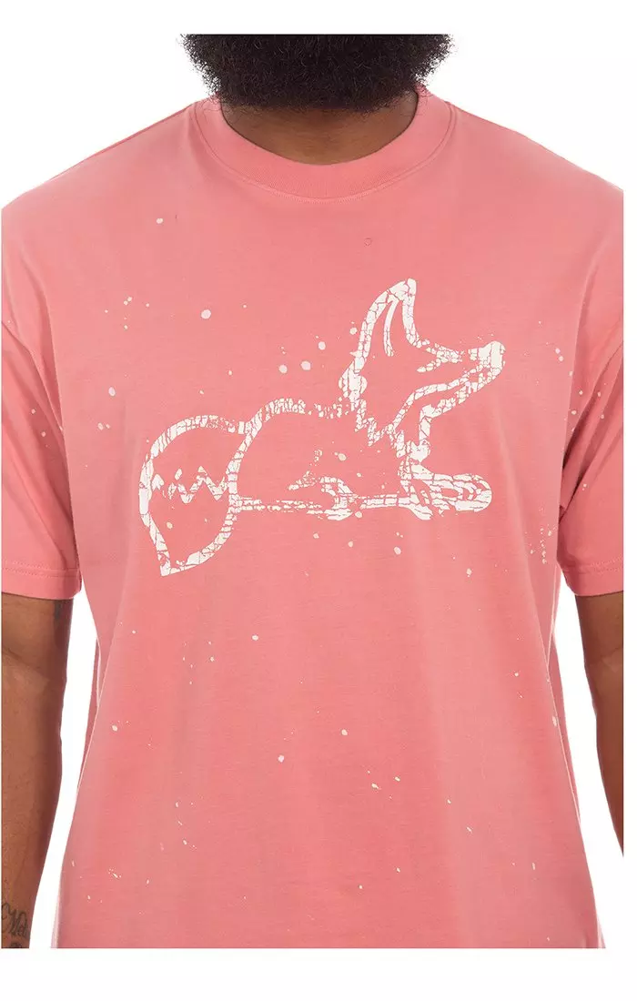 AKOO Men's Fracture Knit Tee - MAUVE