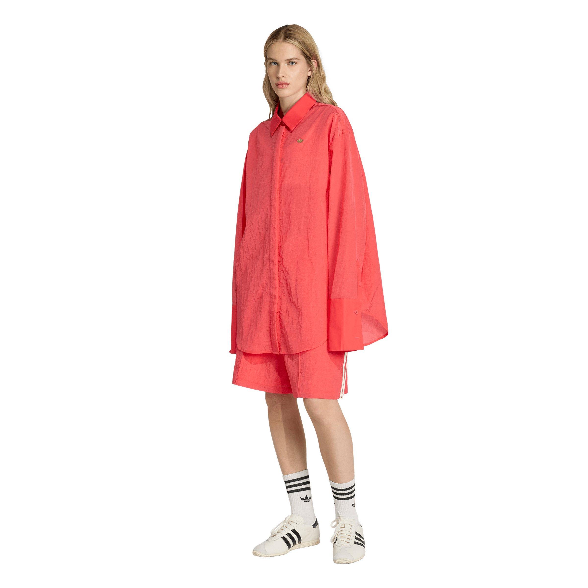 adidas Originals Women's Shirt Dress - Red - RED Thumbnail View 1