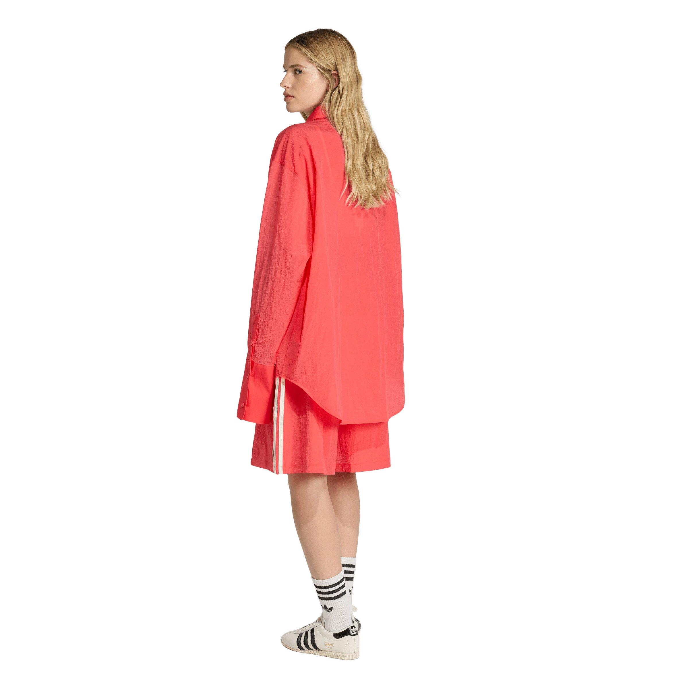 adidas Originals Women's Shirt Dress - Red - RED Thumbnail View 2