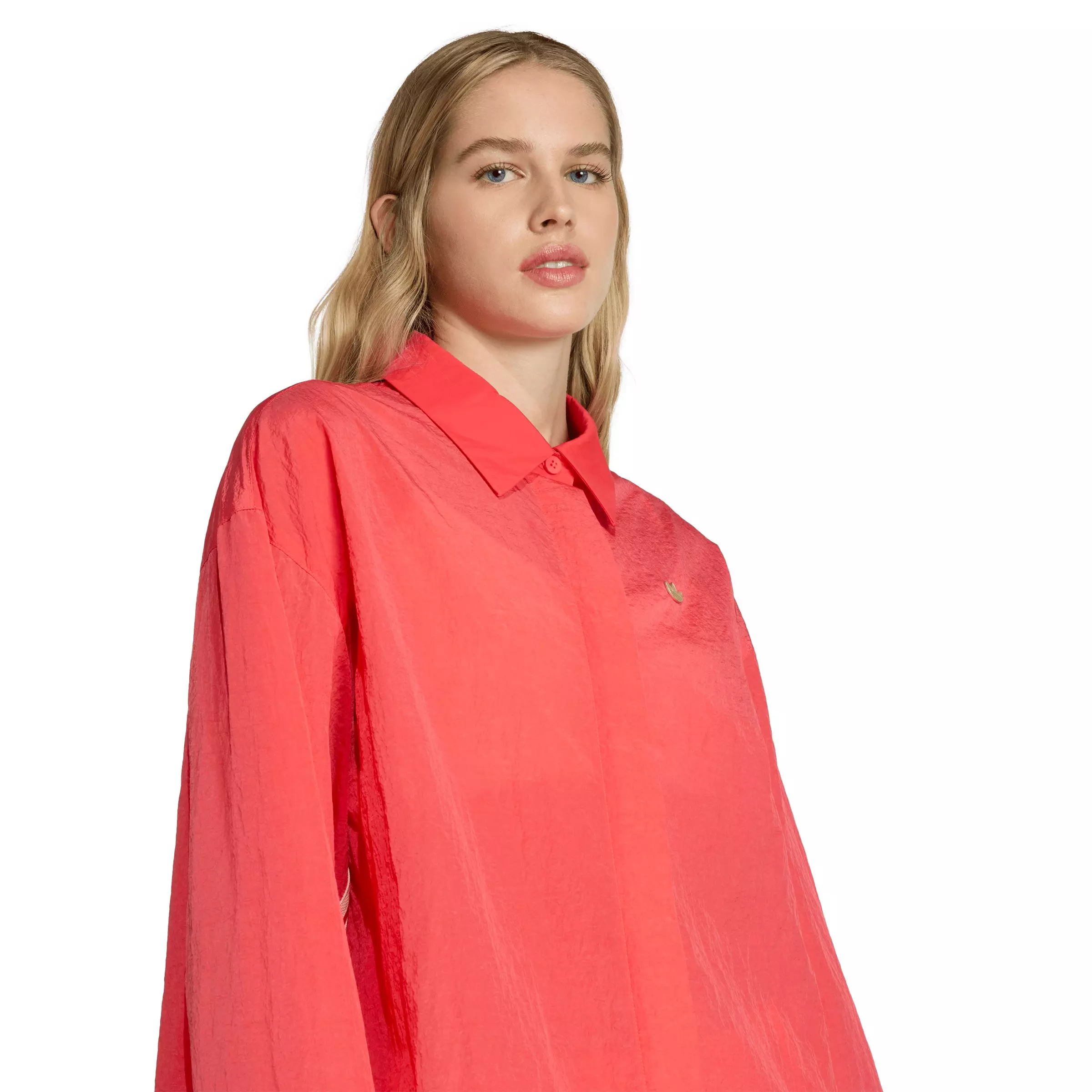 adidas Originals Women's Shirt Dress - Red - RED