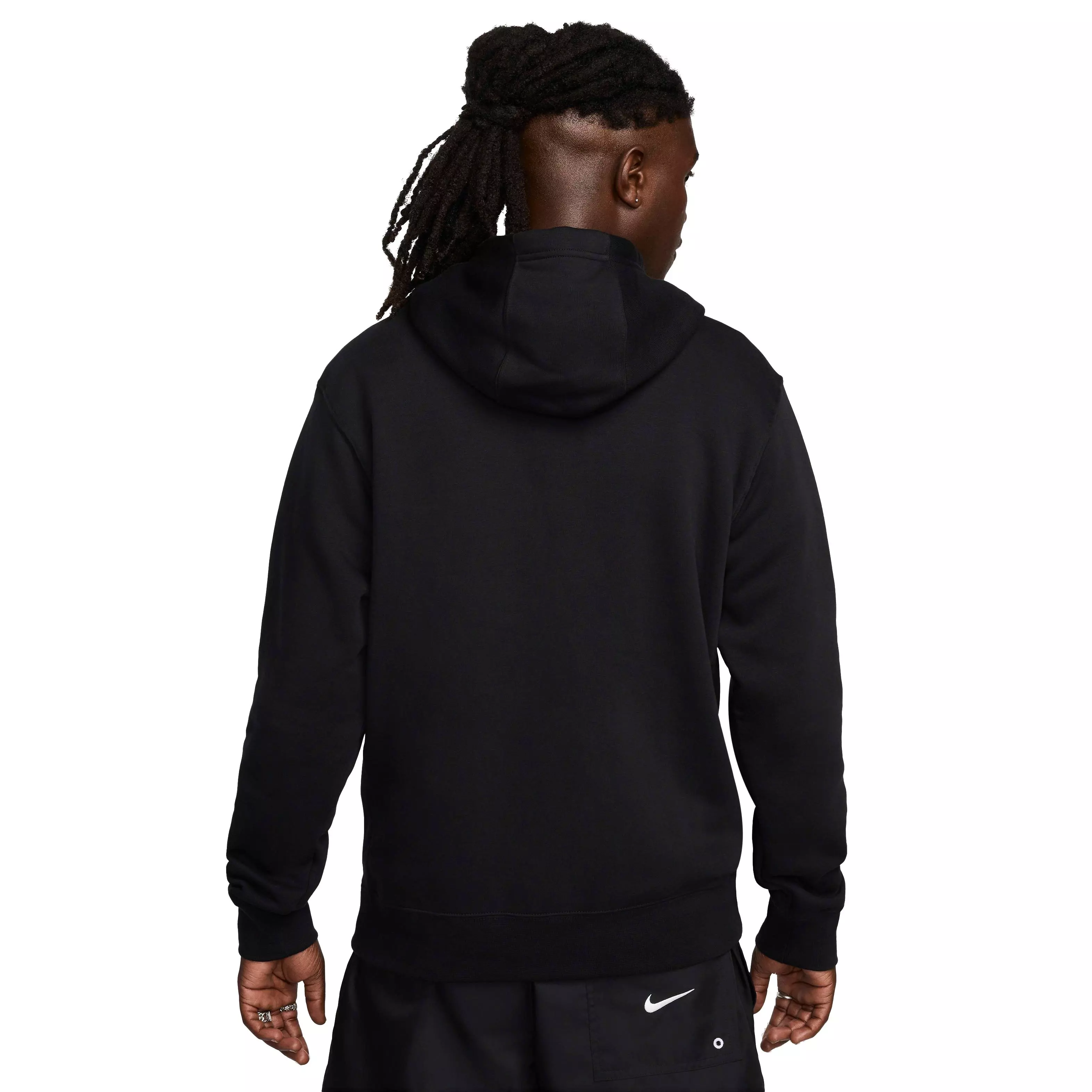 Nike Men's Sportswear Colorblock 2.0 Pullover Hoodie - BLACK/WHITE