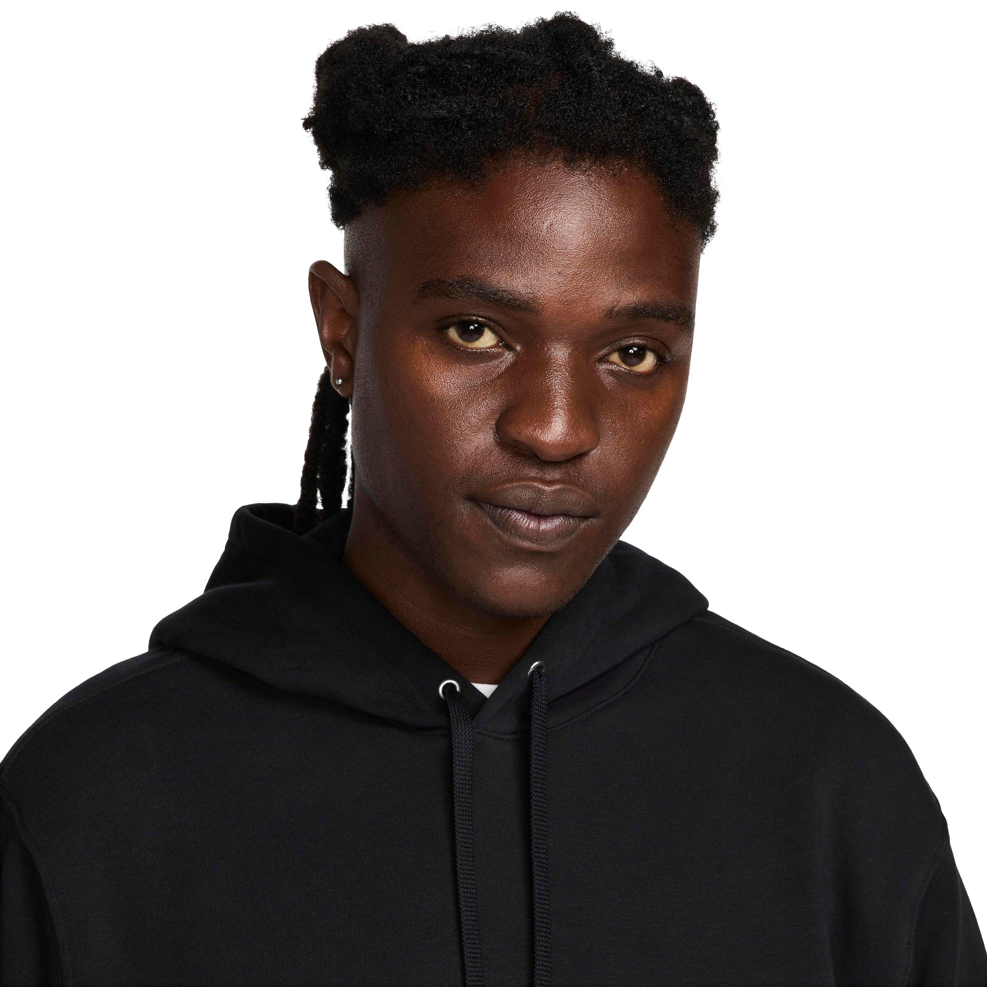 Nike Men's Sportswear Colorblock 2.0 Pullover Hoodie - BLACK/WHITE Thumbnail View 3