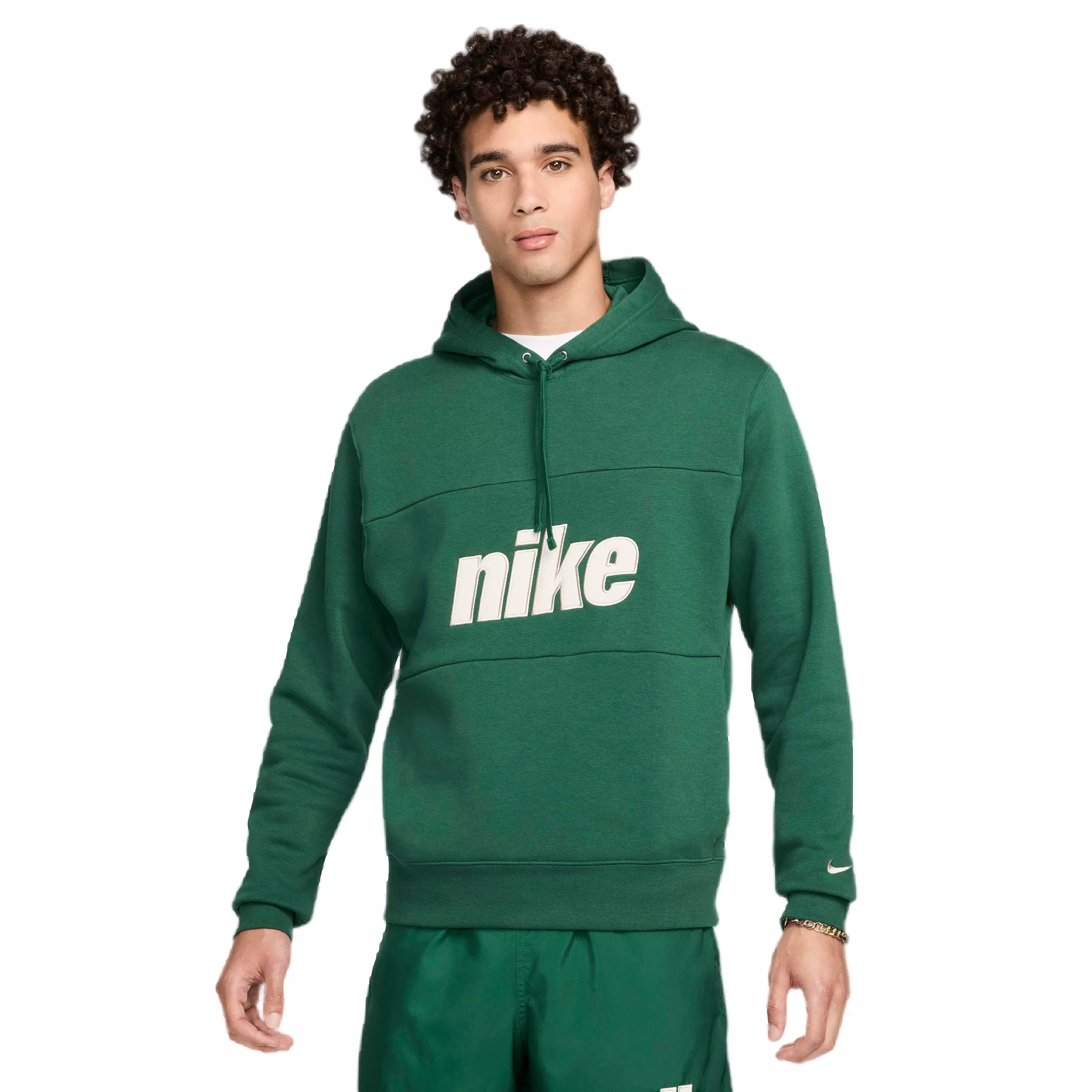 Nike Men's Sportswear Colorblock 2.0 Pullover Hoodie - GREEN