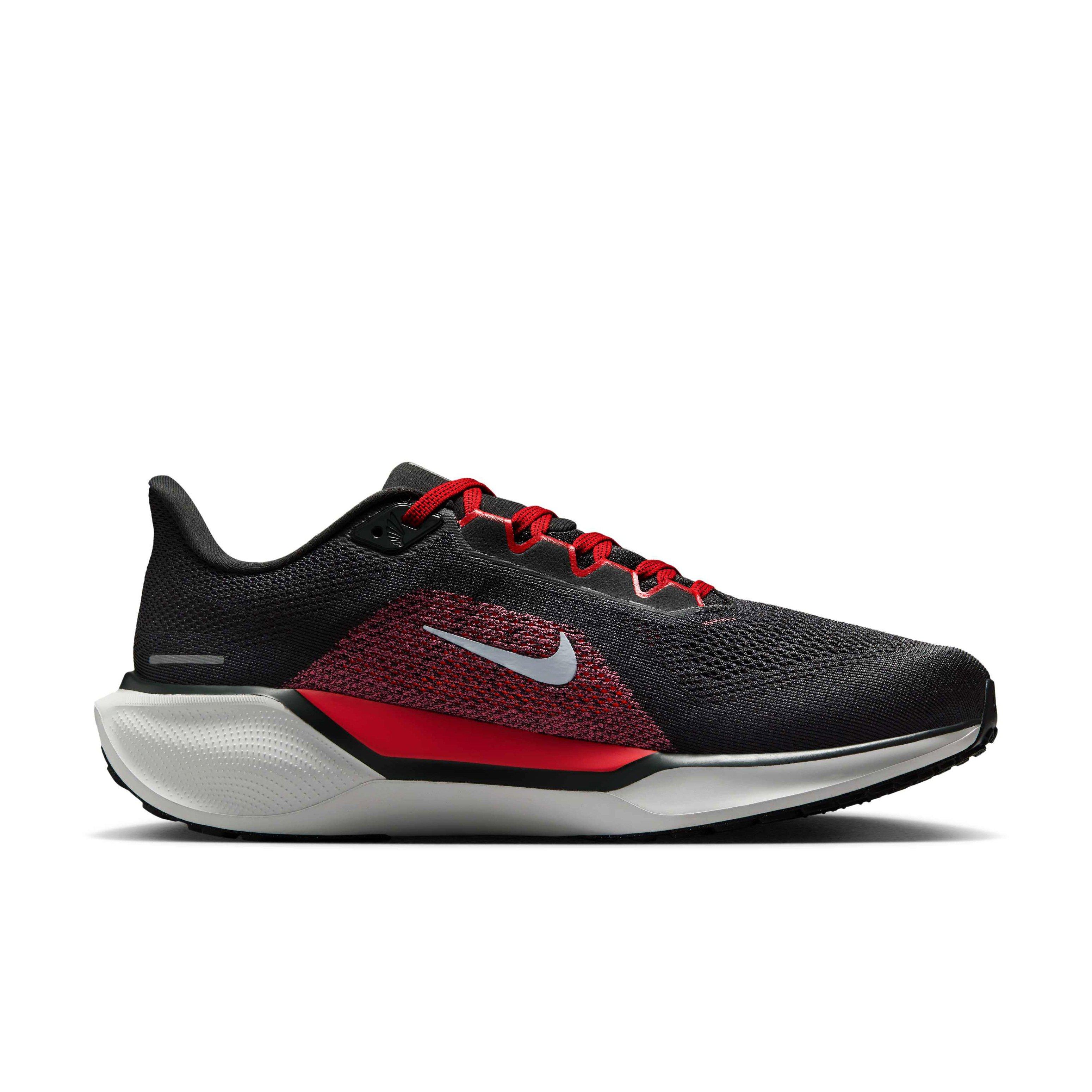 Nike Pegasus 41 "Dark Smoke Grey/Light Crimson/Total Orange/Black" Men's Wide Running Shoe - DK GREY/CRIMSON/ORANGE/BLACK
