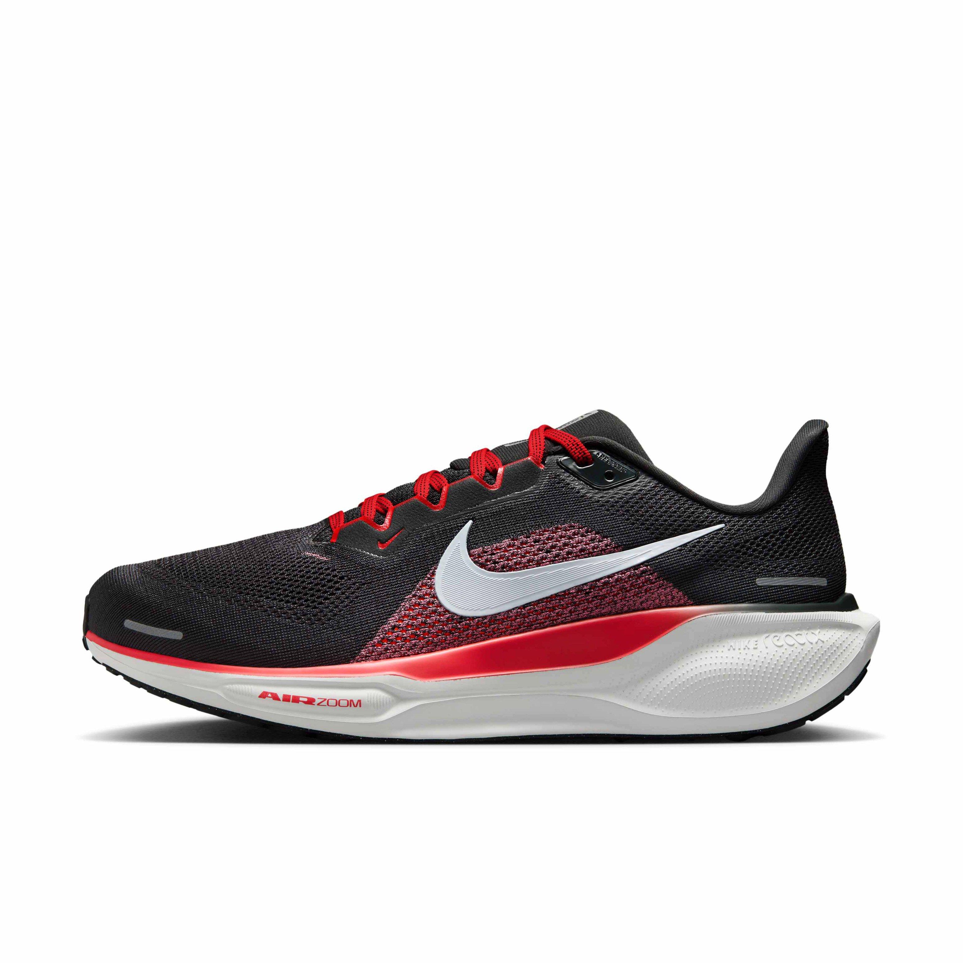 Nike Pegasus 41 Men's "Dark Smoke Grey/Light Crimson/Total Orange/Black" Wide Running Shoe