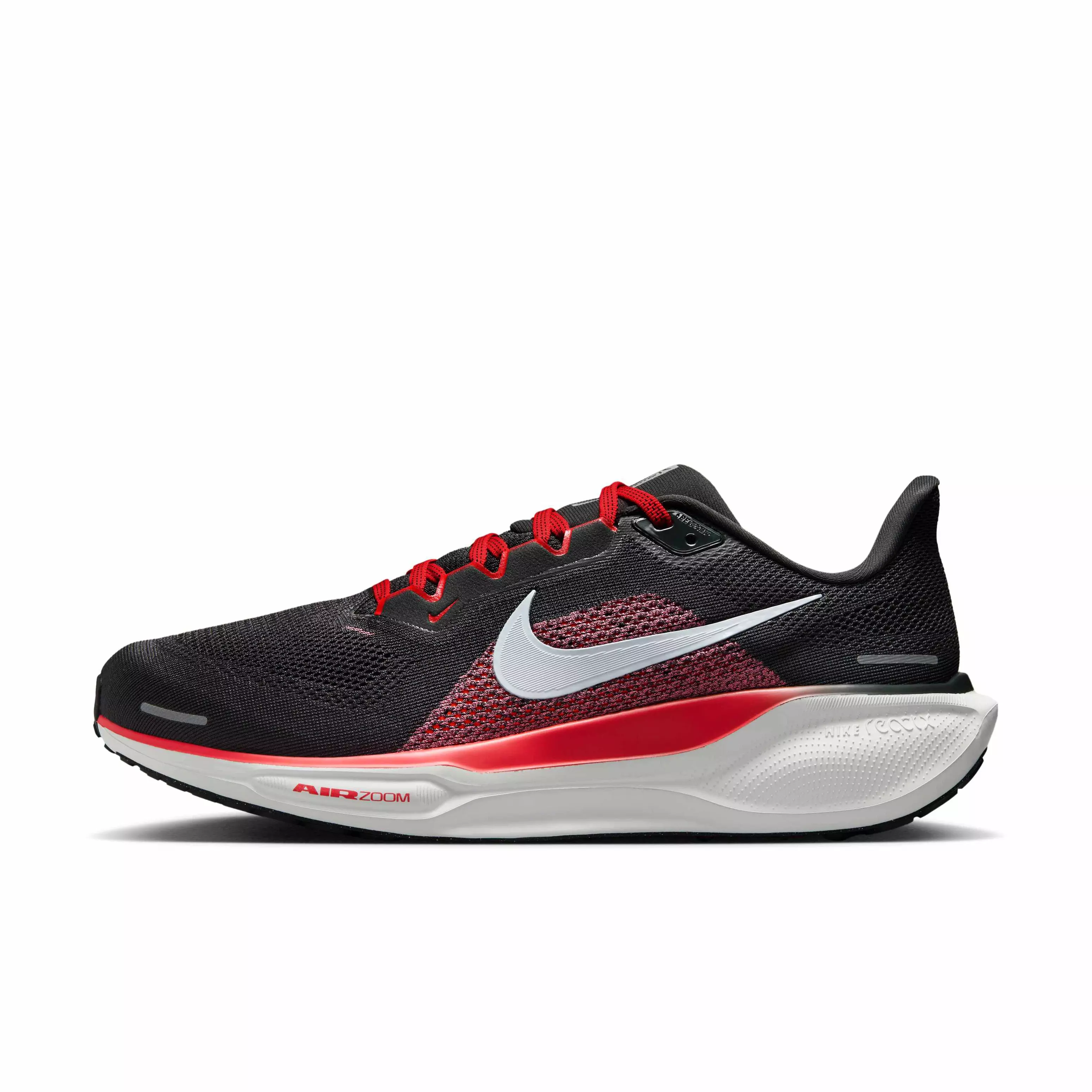 Nike Pegasus 41 "Dark Smoke Grey/Light Crimson/Total Orange/Black" Men's Wide Running Shoe - DK GREY/CRIMSON/ORANGE/BLACK