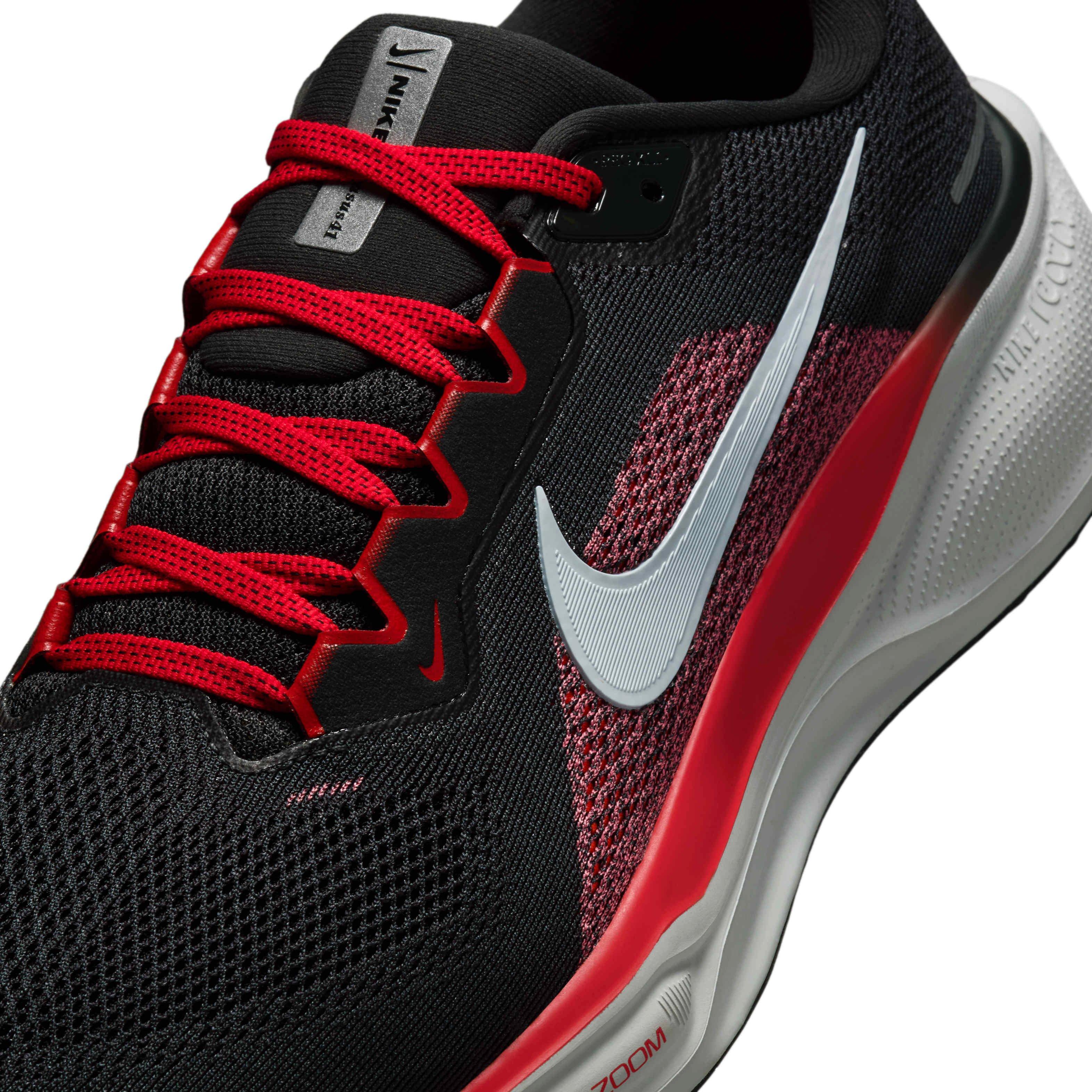 Nike Pegasus 41 Men's "Dark Smoke Grey/Light Crimson/Total Orange/Black" Wide Running Shoe