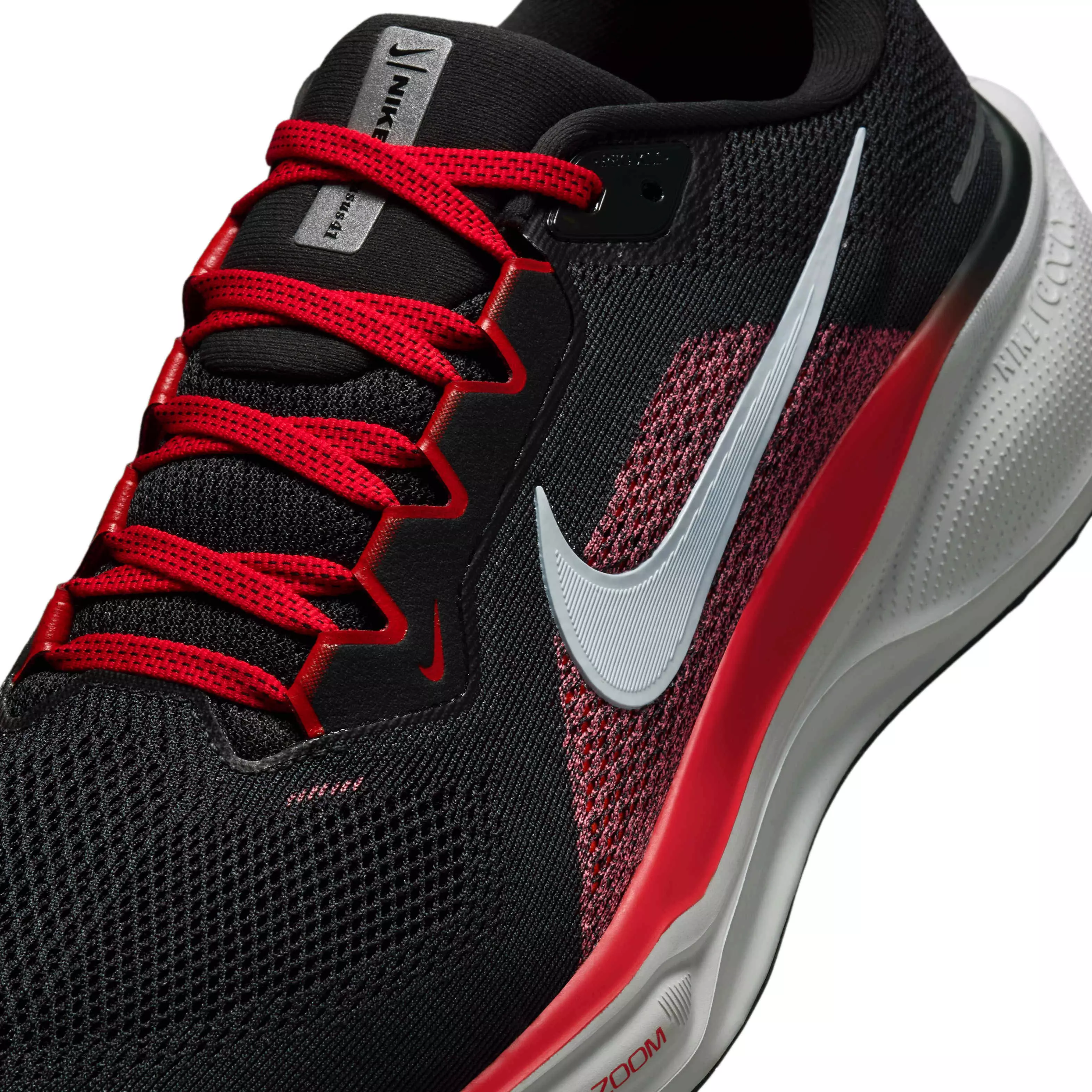Nike Pegasus 41 "Dark Smoke Grey/Light Crimson/Total Orange/Black" Men's Wide Running Shoe - DK GREY/CRIMSON/ORANGE/BLACK