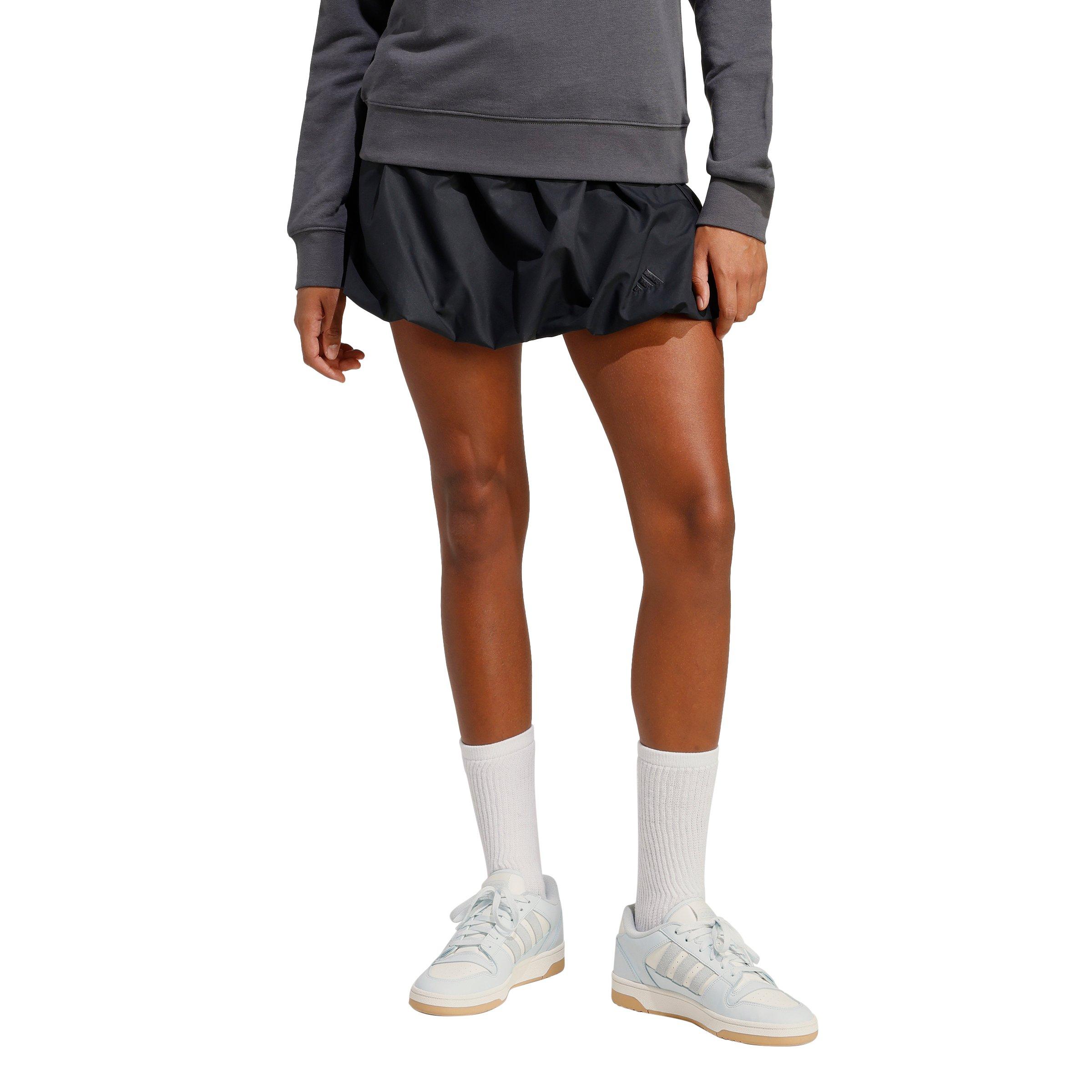 adidas Women's Seasonal Essentials Woven Bubble Skirt - Black - BLACK Thumbnail View 1