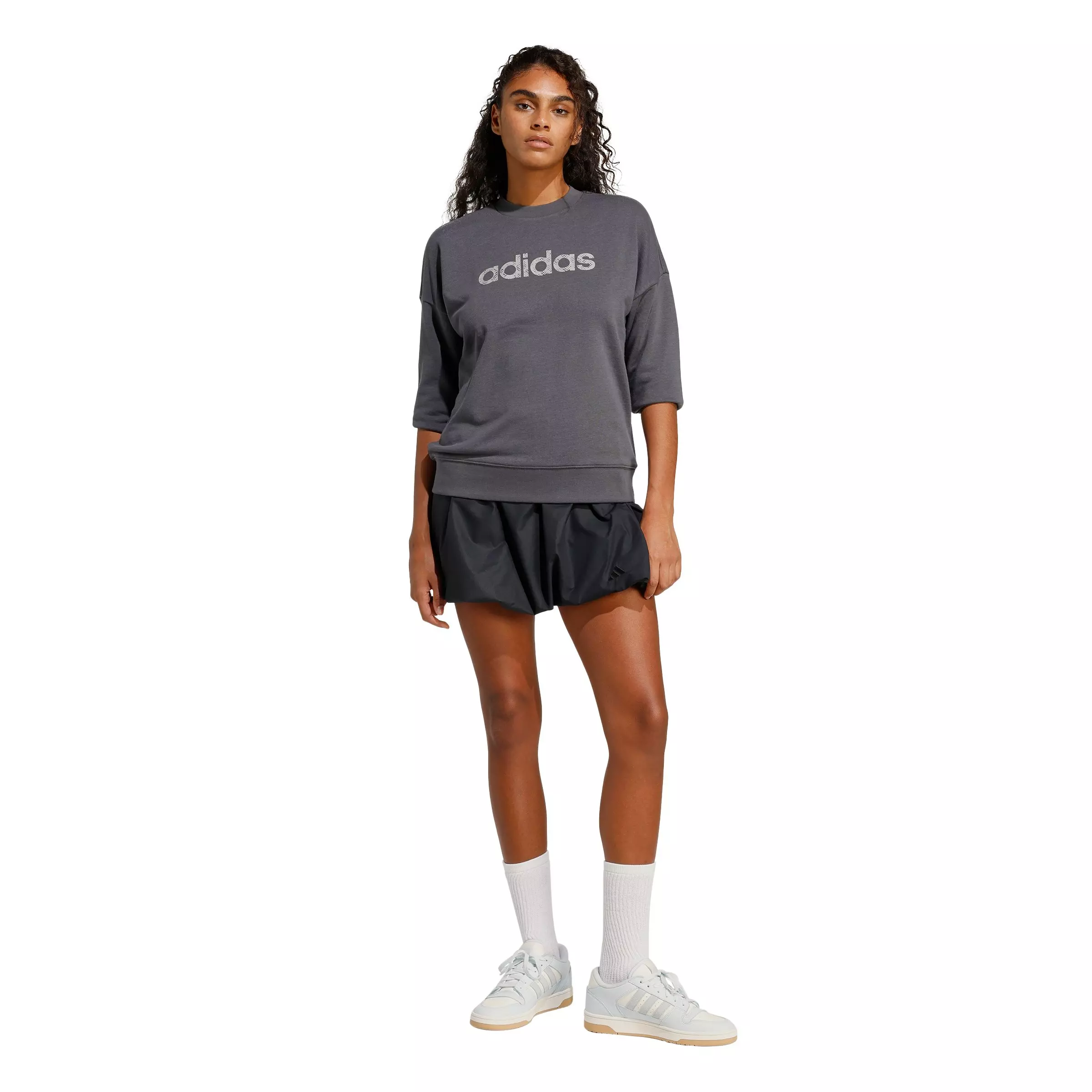 adidas Women's Seasonal Essentials Woven Bubble Skirt - Black - BLACK
