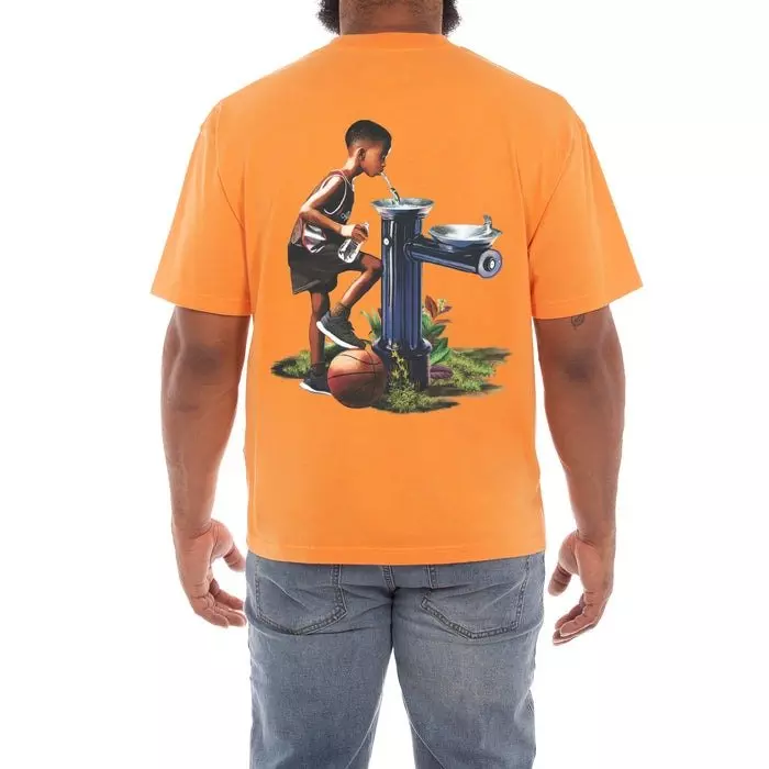 AKOO Men's Your Roots Knit Tee - Orange - ORANGE