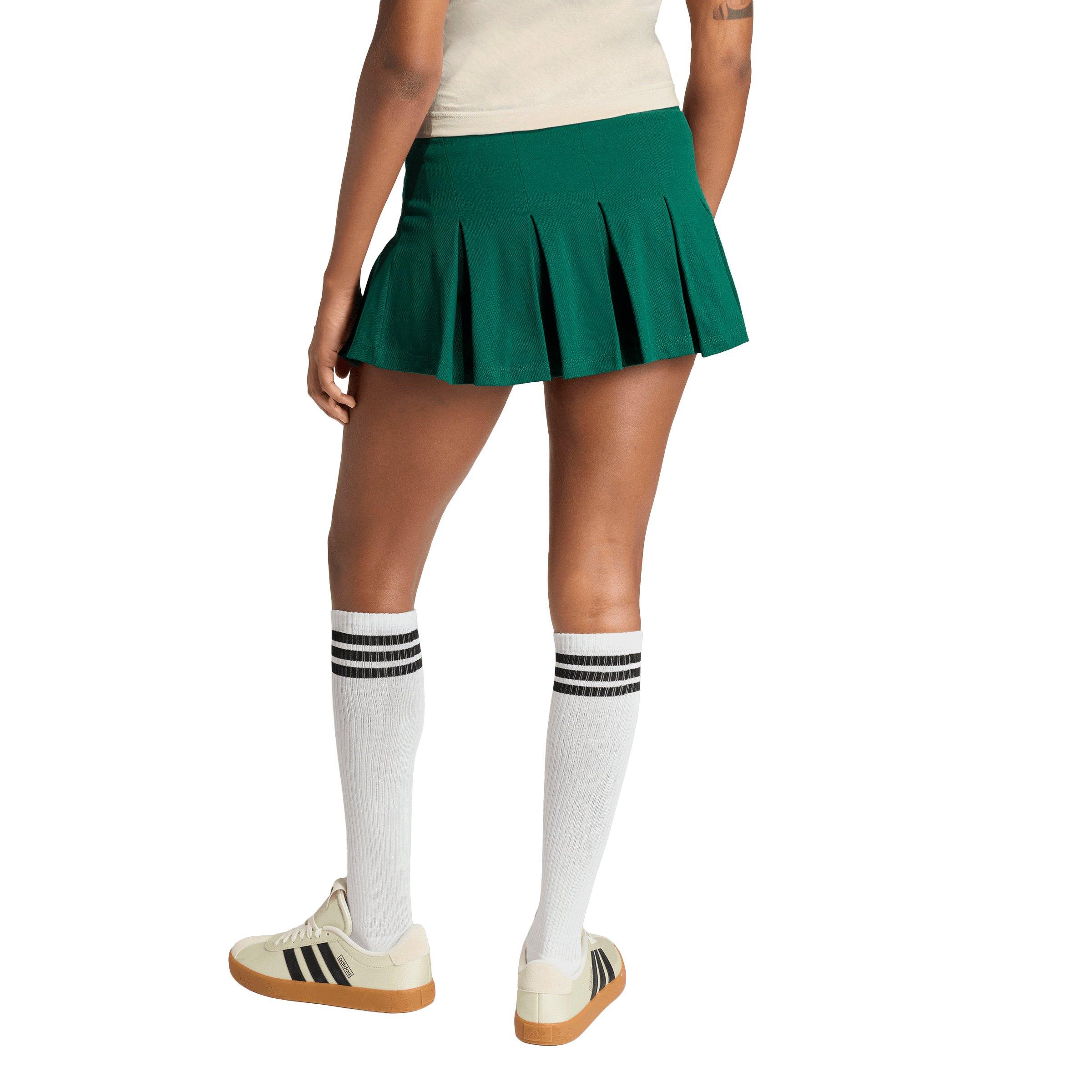 adidas Women's Seasonal Essentials Colorpop Skirt with Inner Leggings - Green - GREEN Thumbnail View 2