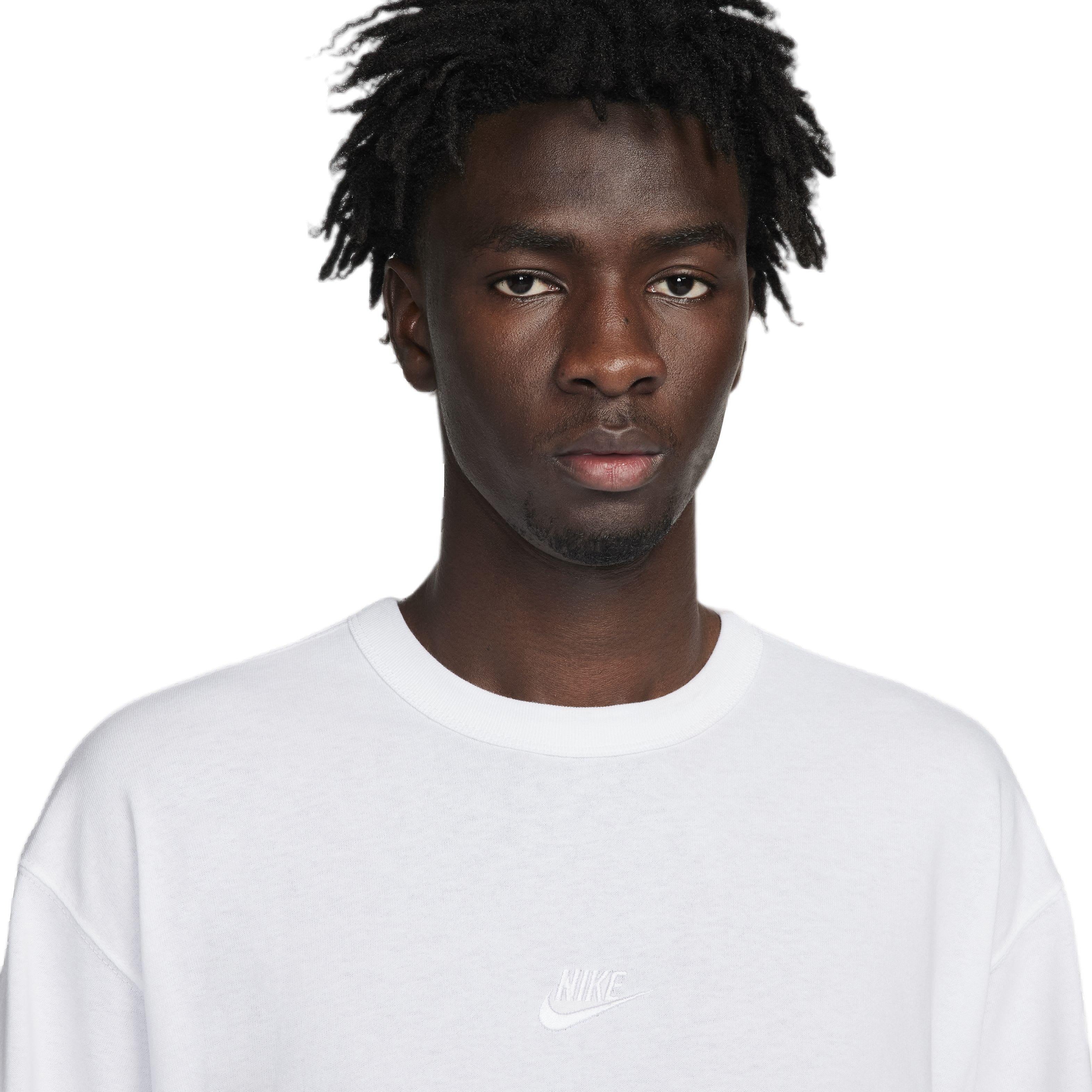 Nike Men's Sportswear Premium Essentials Short-Sleeve T-Shirt - WHITE Thumbnail View 3