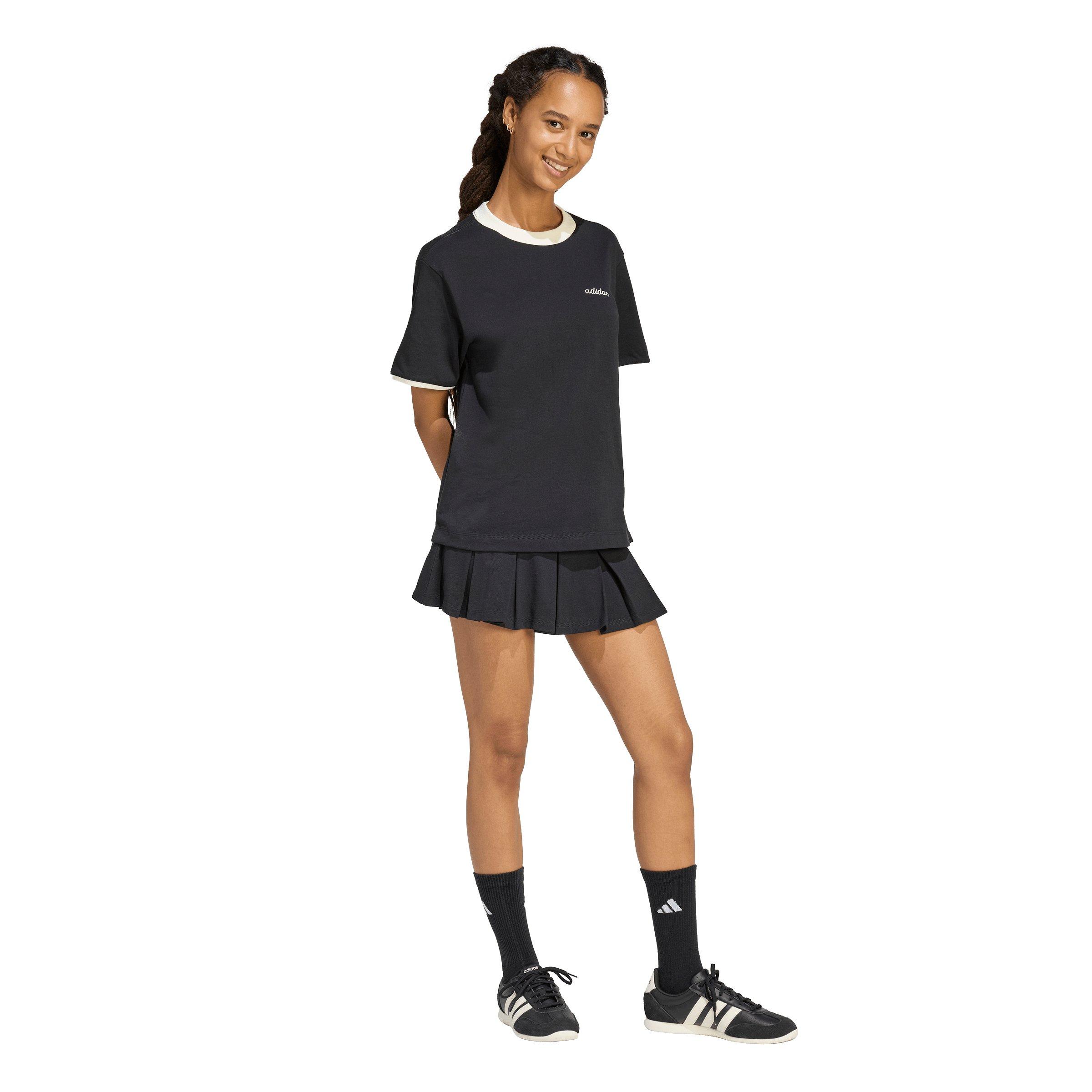 adidas Women's Seasonal Essentials Colorpop Skirt with Inner Leggings - Black - BLACK Thumbnail View 5