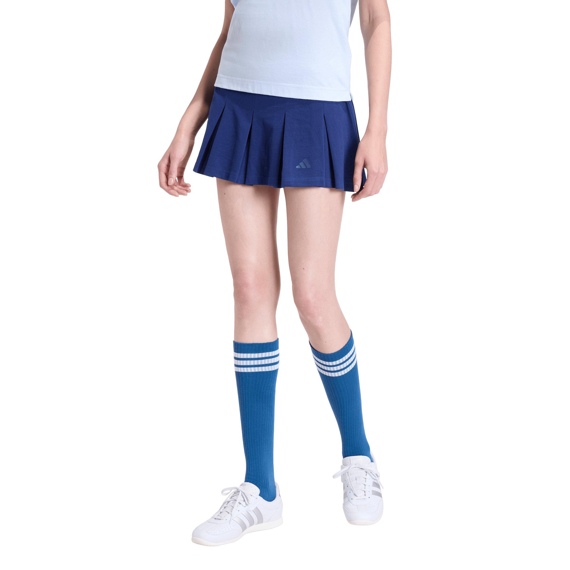 adidas Women's Seasonal Essentials Colorpop Skirt with Inner Leggings - Dark Blue - DARK BLUE Thumbnail View 1