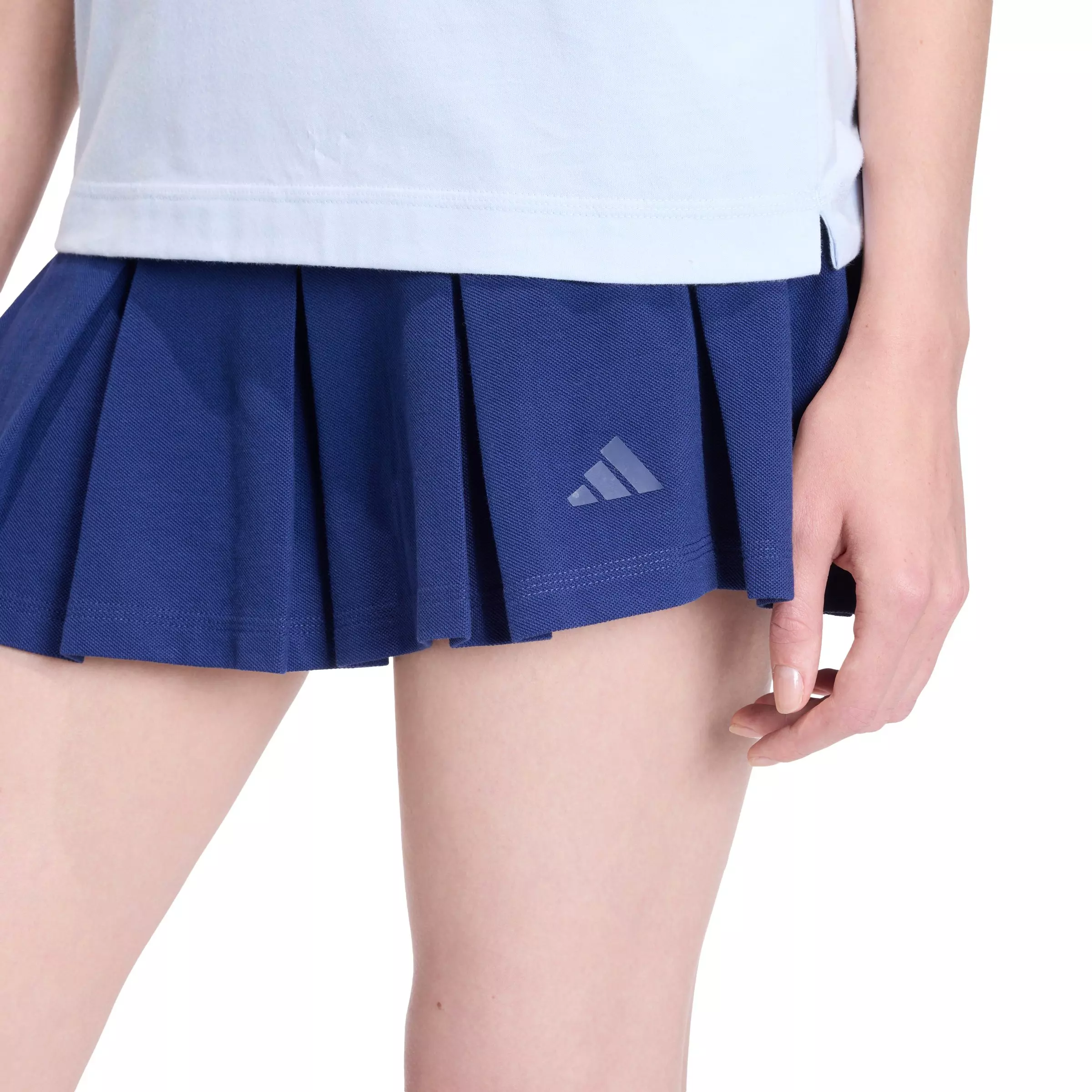 adidas Women's Seasonal Essentials Colorpop Skirt with Inner Leggings - Dark Blue - DARK BLUE